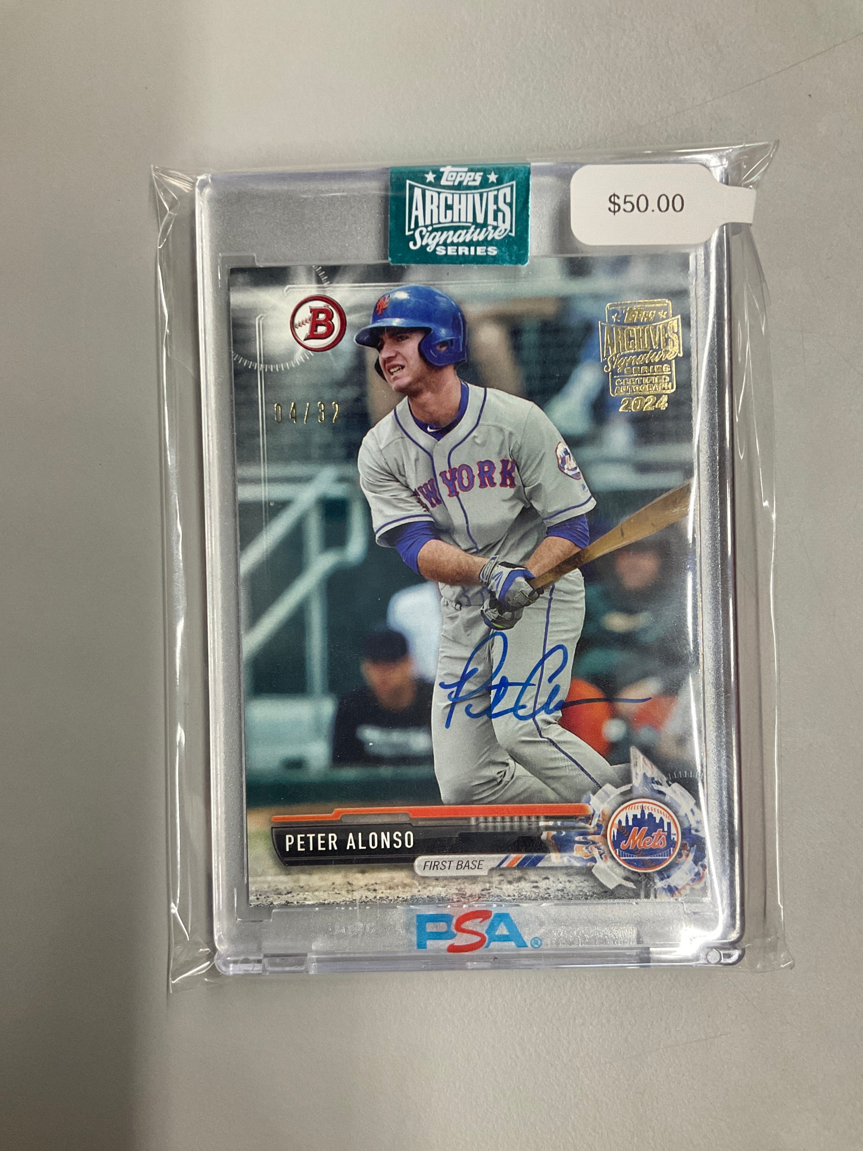 2024 Topps Archives Pete Alonso Rookie Auto /32