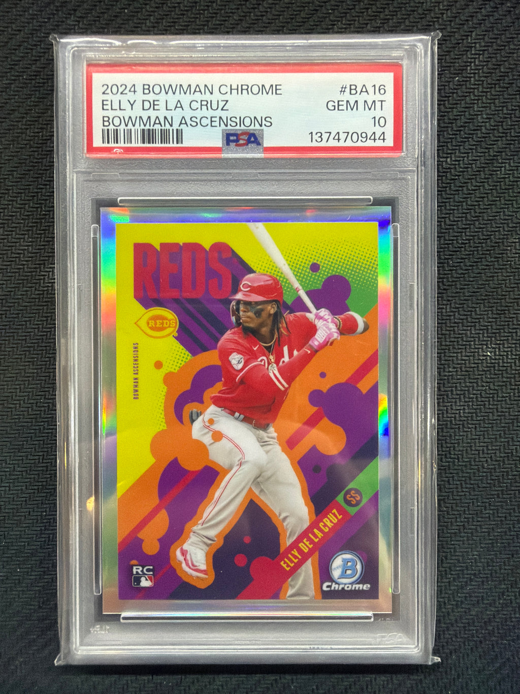2024 Bowman Chrome Elly De La Cruz Ascensions PSA 10 Reds