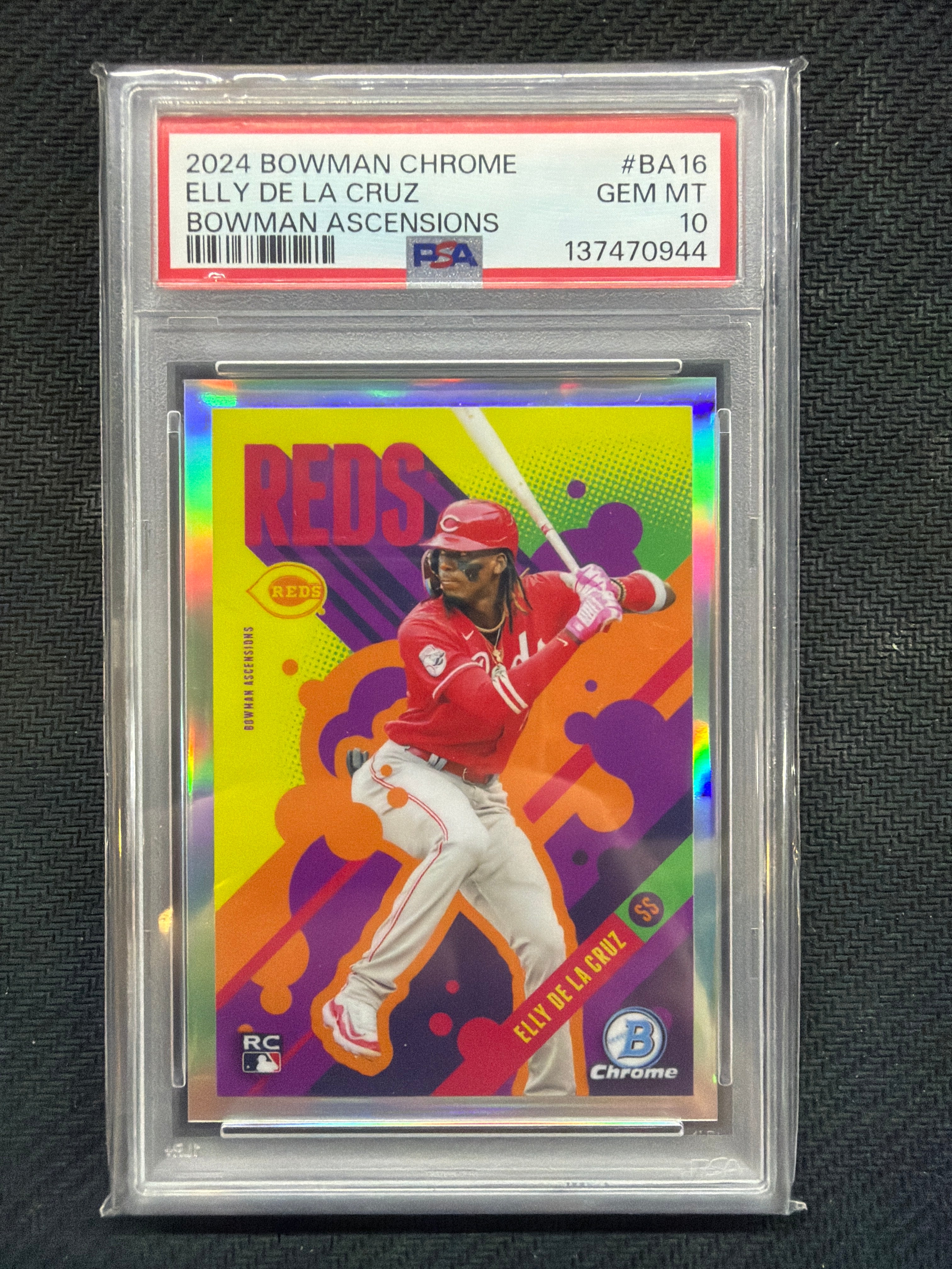 2024 Bowman Chrome Elly De La Cruz Ascensions PSA 10 Reds
