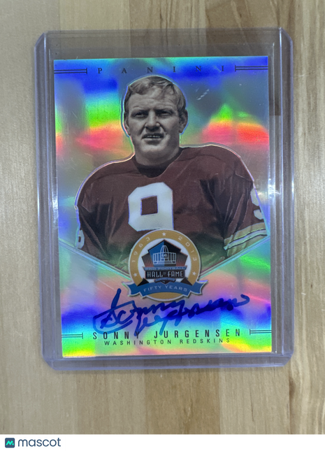 2013 Panini Sonny Jurgensen Auto Hall Of Fame /50