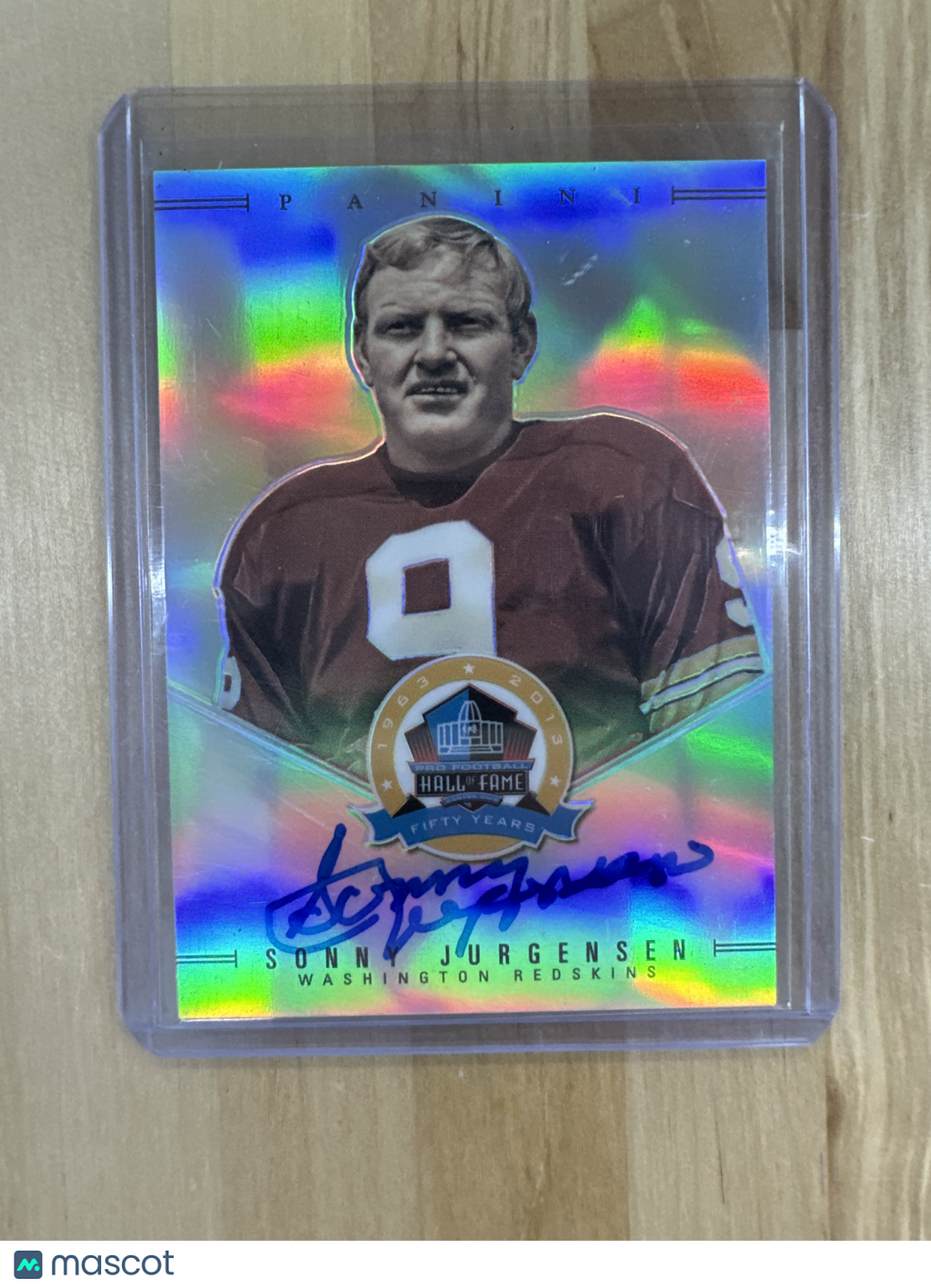 2013 Panini Sonny Jurgensen Auto Hall Of Fame /50