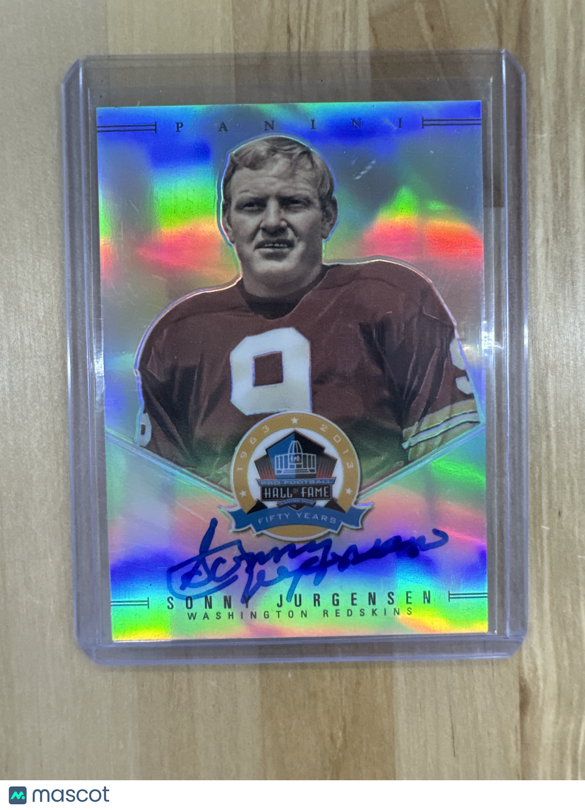 2013 Panini Sonny Jurgensen Auto Hall Of Fame /50