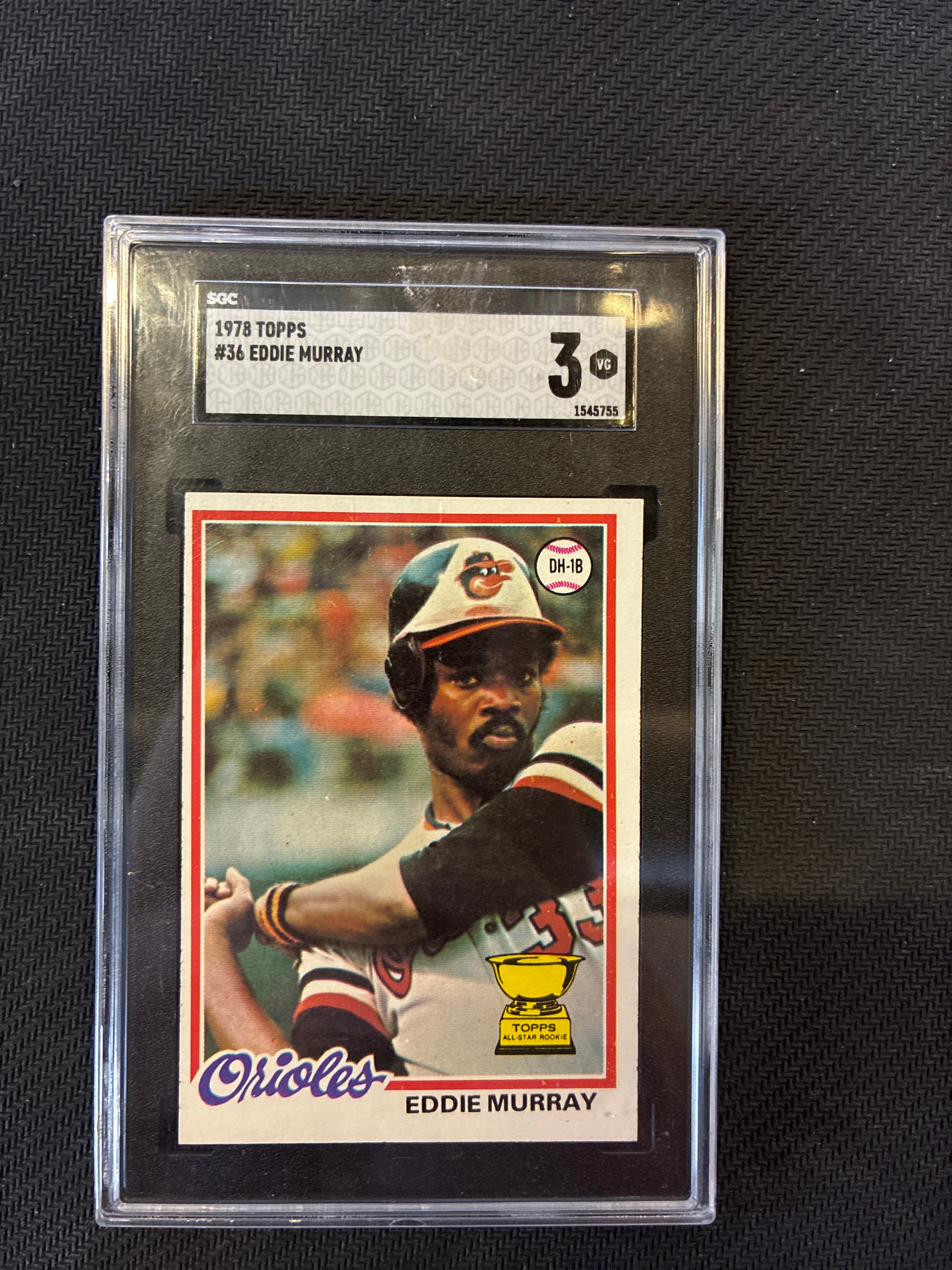 1978 Topps #36 Eddie Murray SGC 3 Rookie