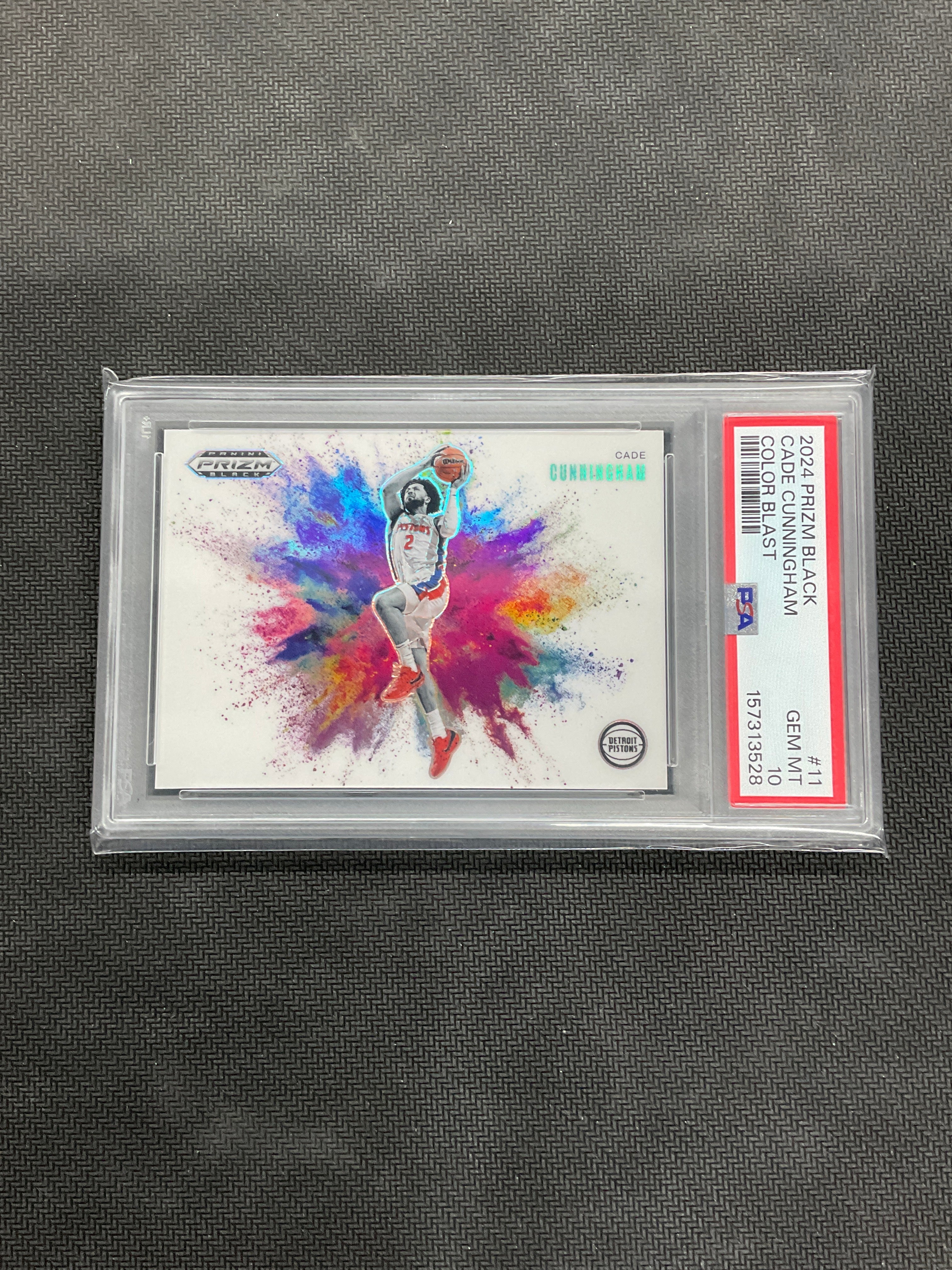 2024 Prizm Black Cade Cunningham Color Blast PSA 10 Pistons