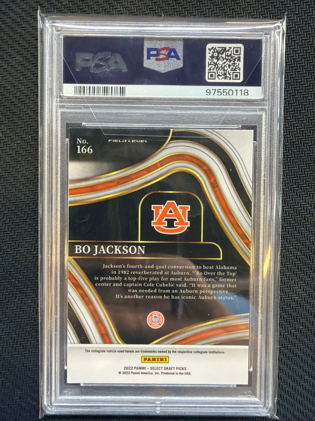 2022 Select Draft Picks Bo Jackson Blue #166 PSA 5 Auburn