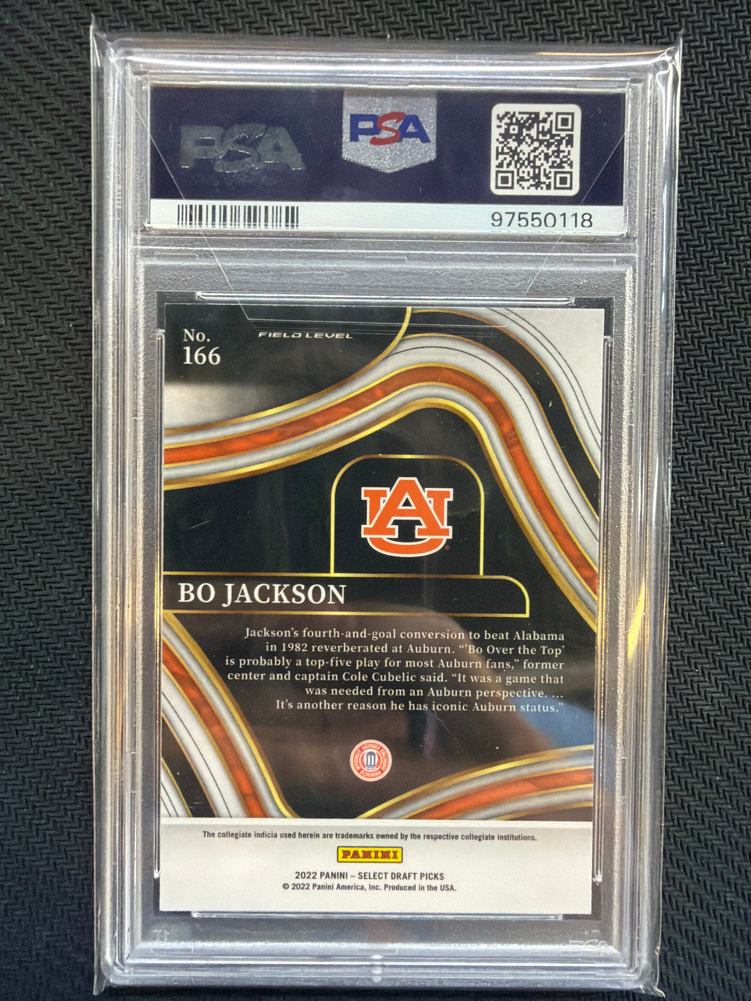 2022 Select Draft Picks Bo Jackson Blue #166 PSA 5 Auburn