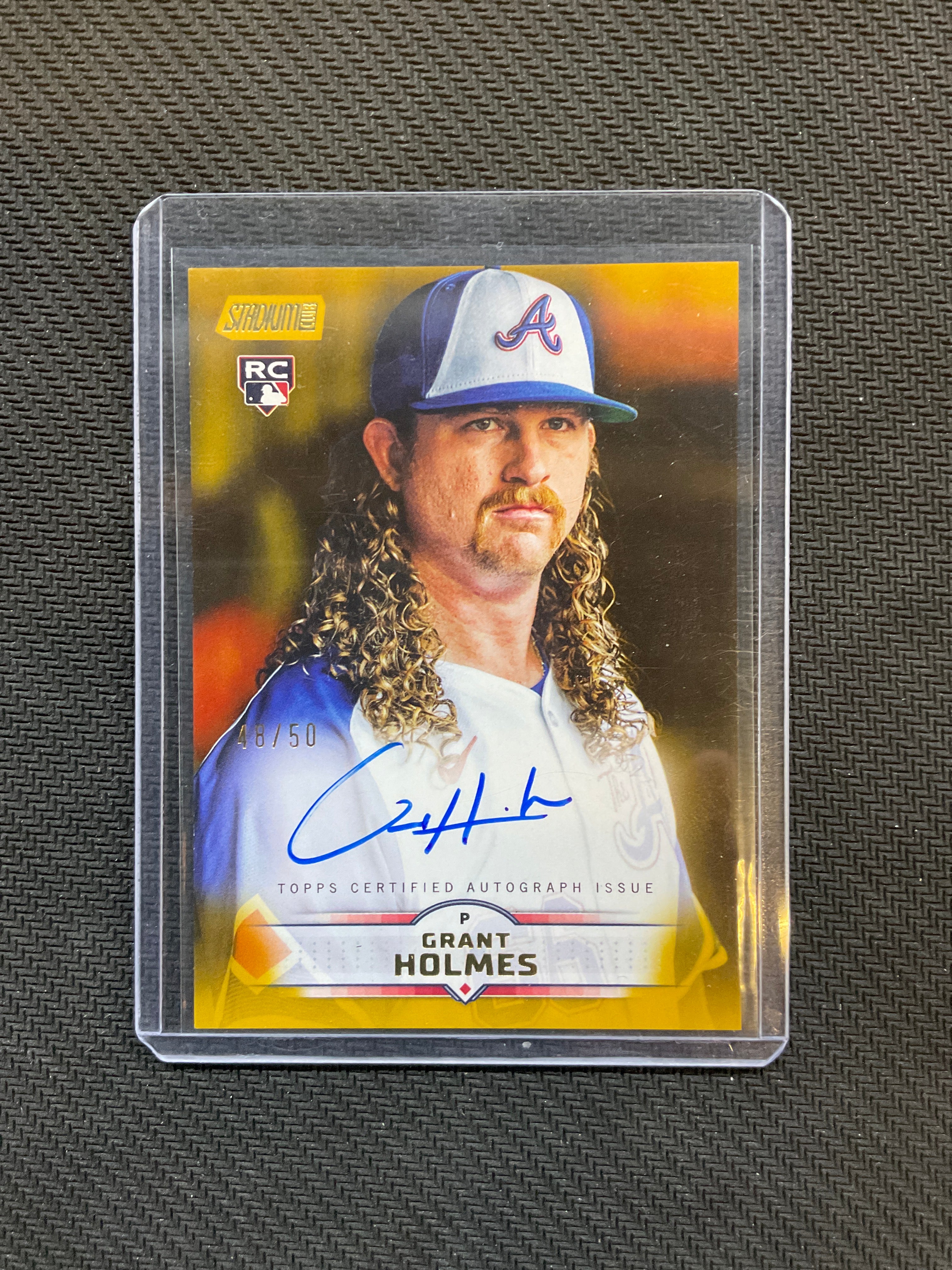 2025 Topps Stadium Club Grant Holmes Rookie Auto /50 Braves