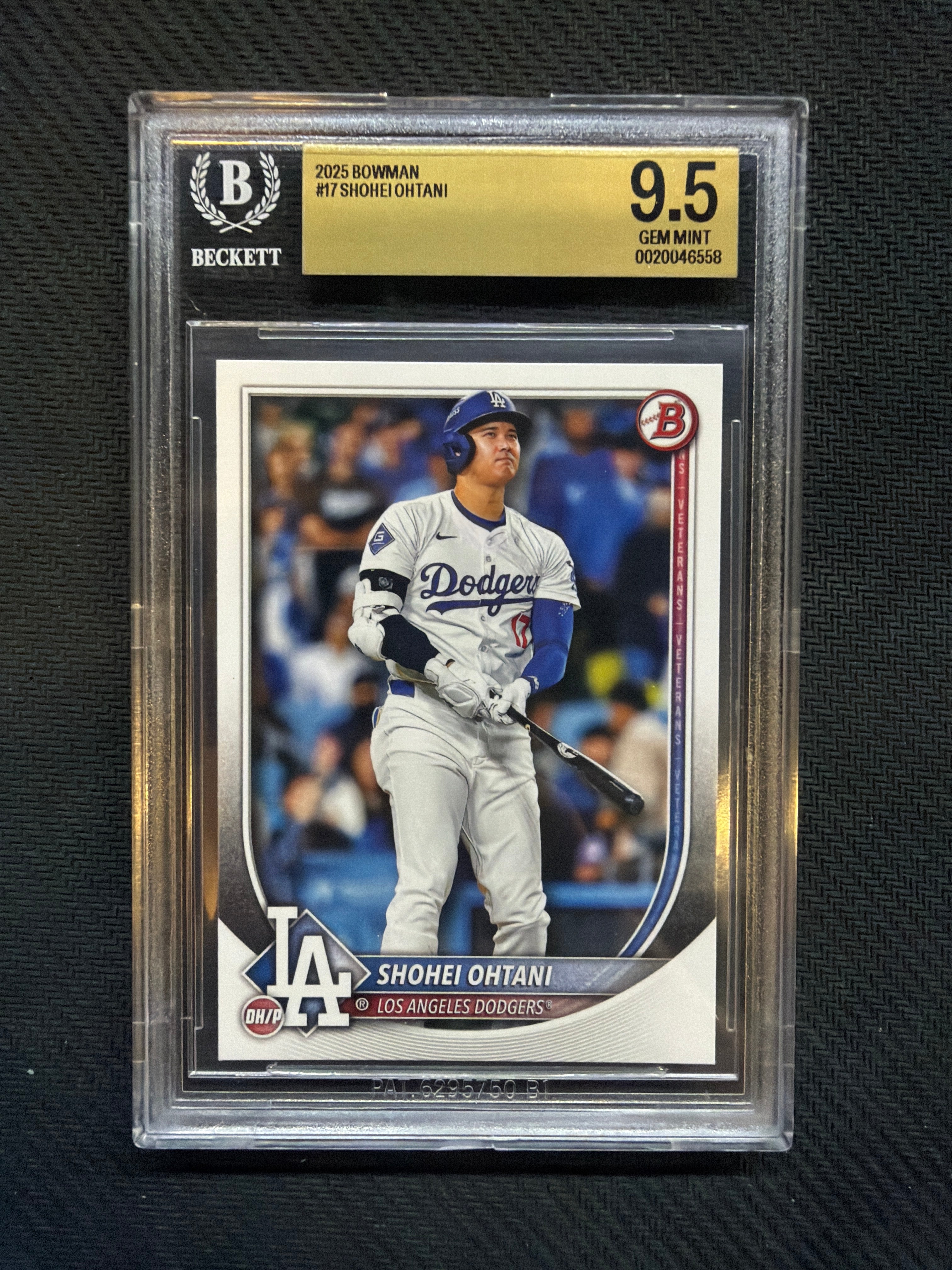 2025 Bowman Shohei Ohtani Paper BGS 9.5 Dodgers 558