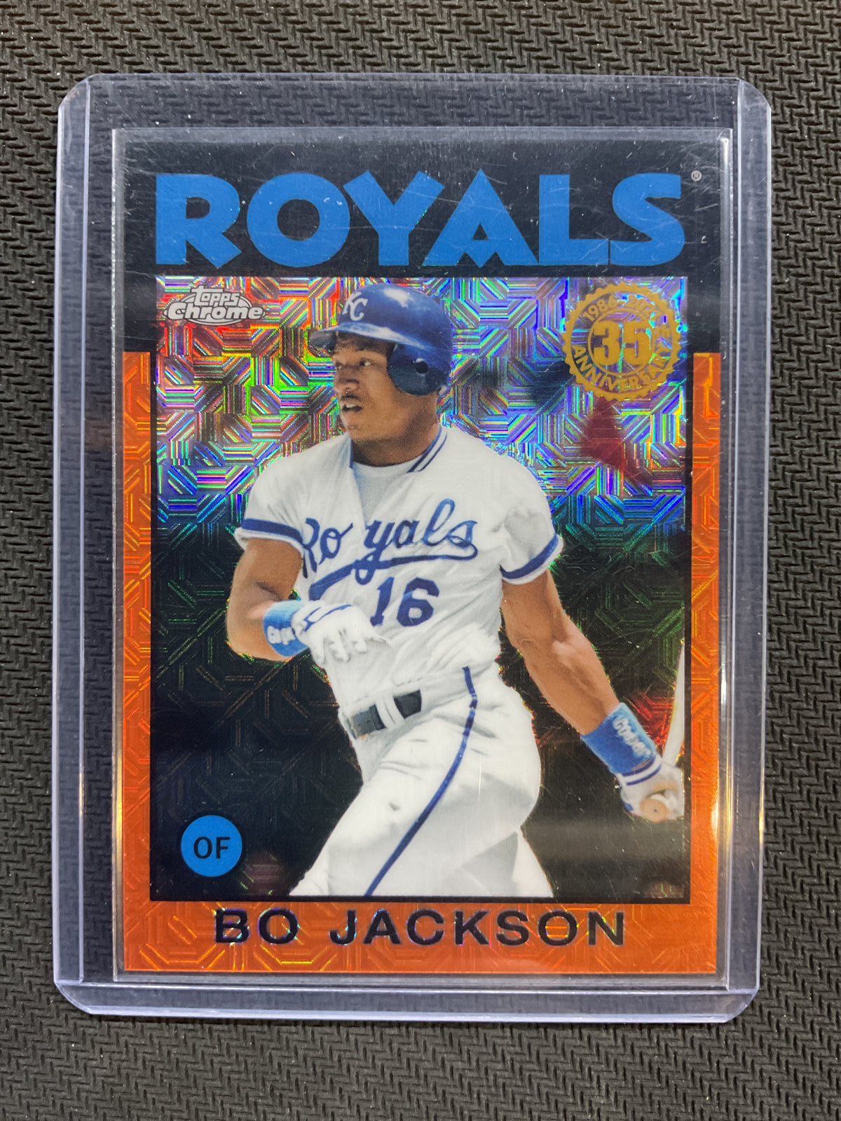 2021 Topps Chrome Silver Pack Bo Jackson Orange Refractor /25 Royals