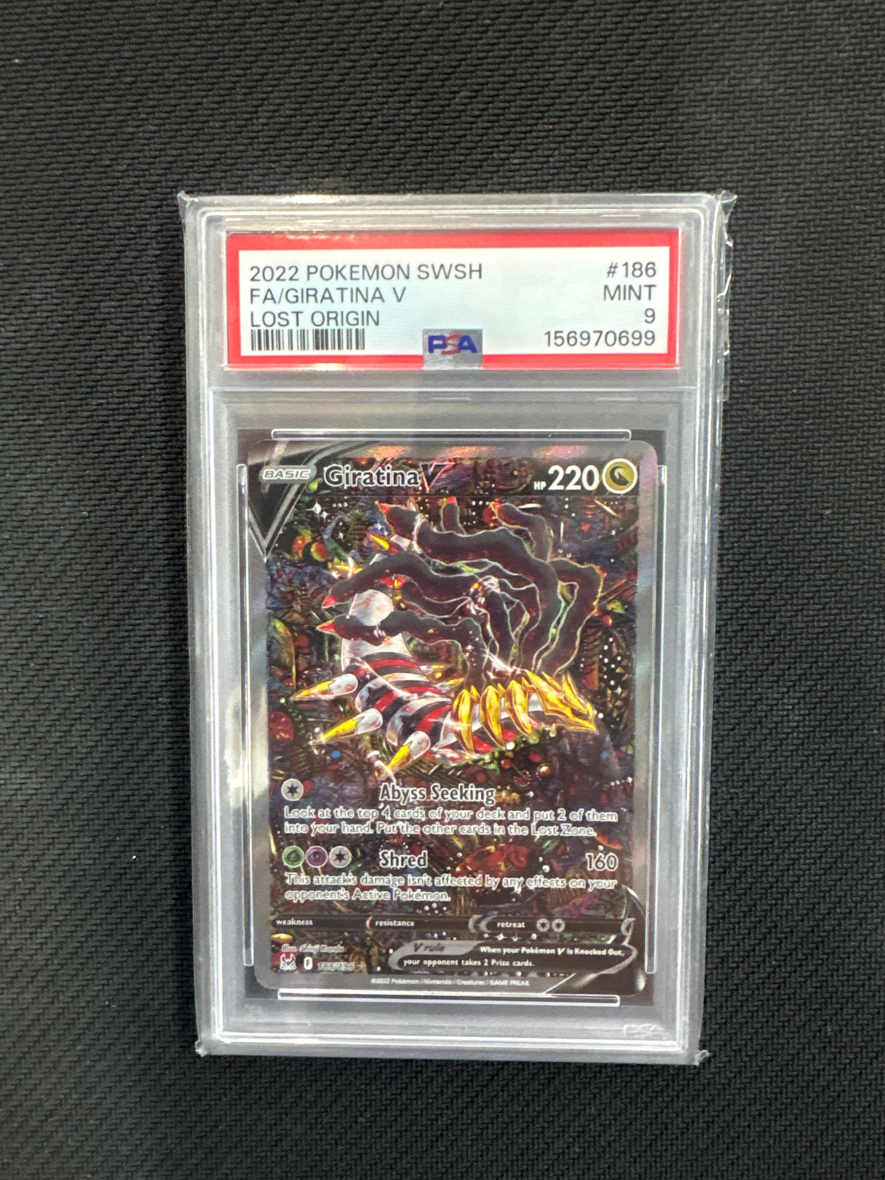 2022 Giratina V 186 PSA 9