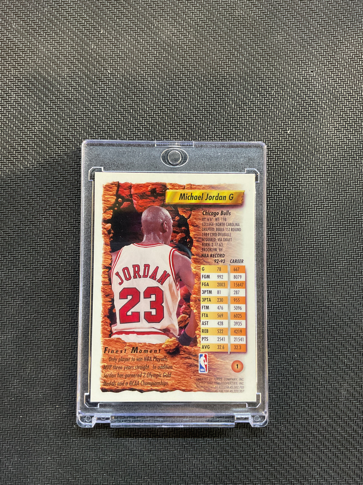 1993 Topps Finest Michael Jordan Bulls