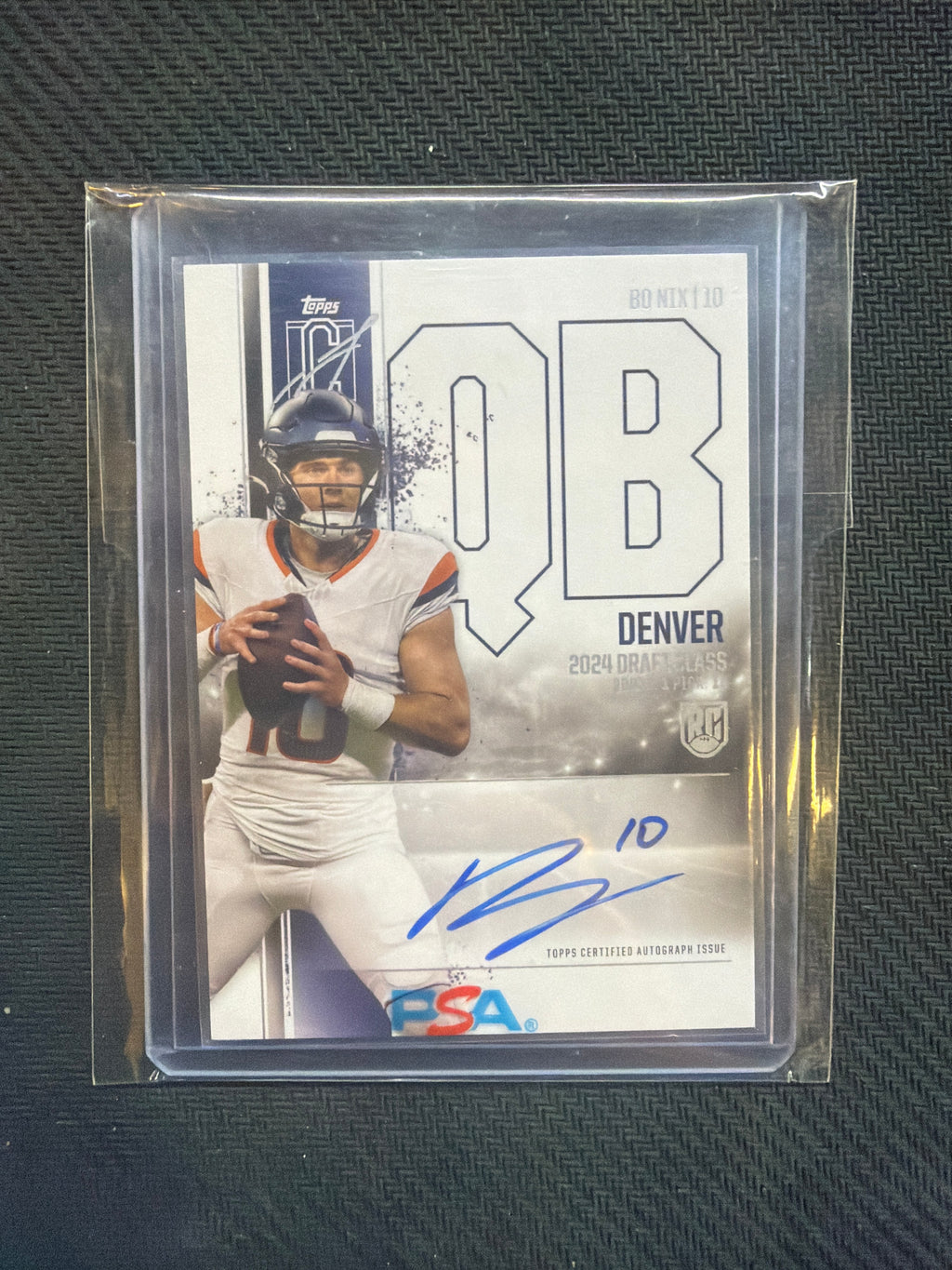 2024 Signature Class Bo Nix Rookie Auto