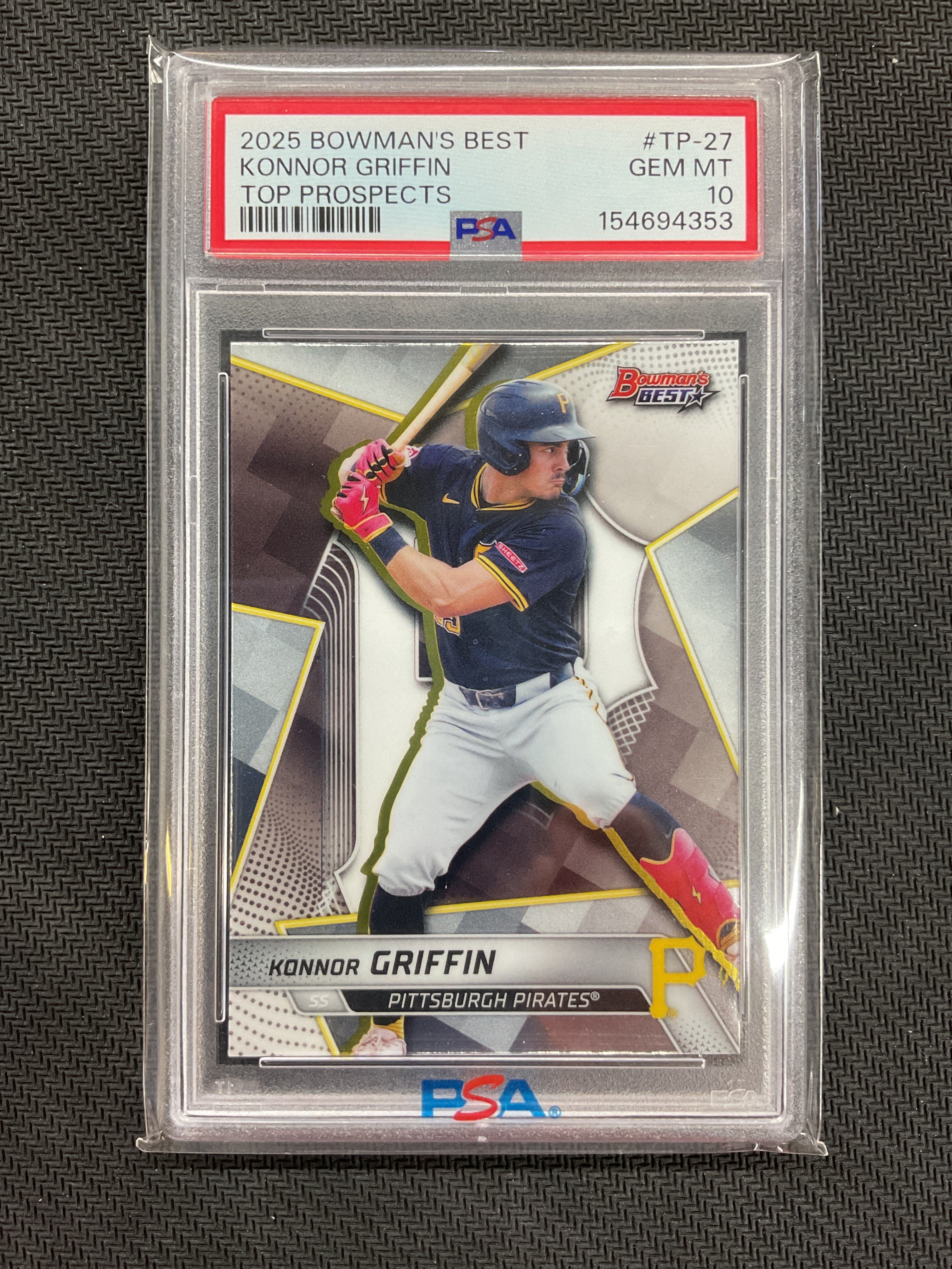 2025 Bowman's Best Konnor Griffin Rookie PSA 10 353 Pirates
