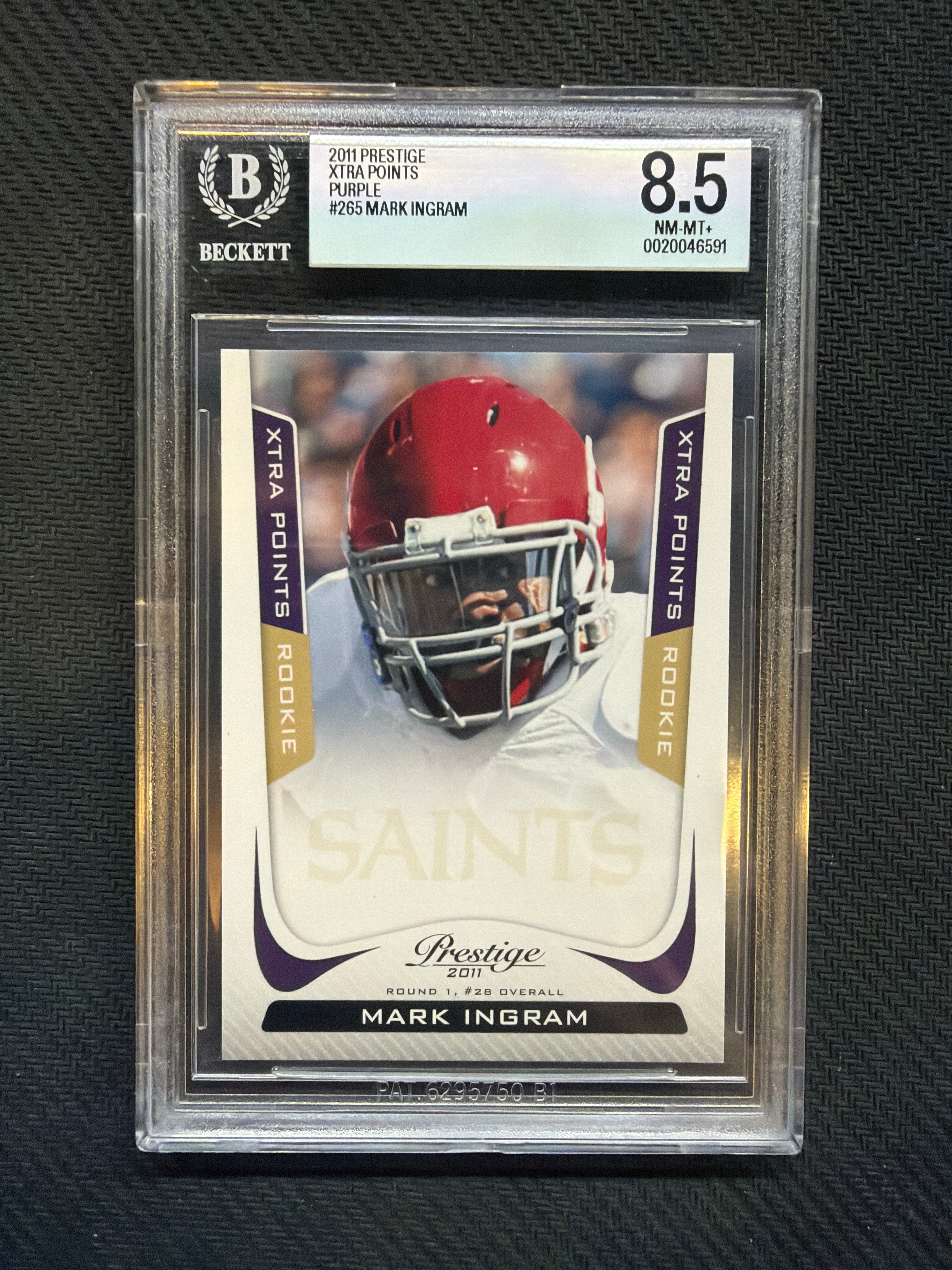 2011 Prestige Xtra Points Mark Ingram Purple /50 BGS 8.5 Alabama