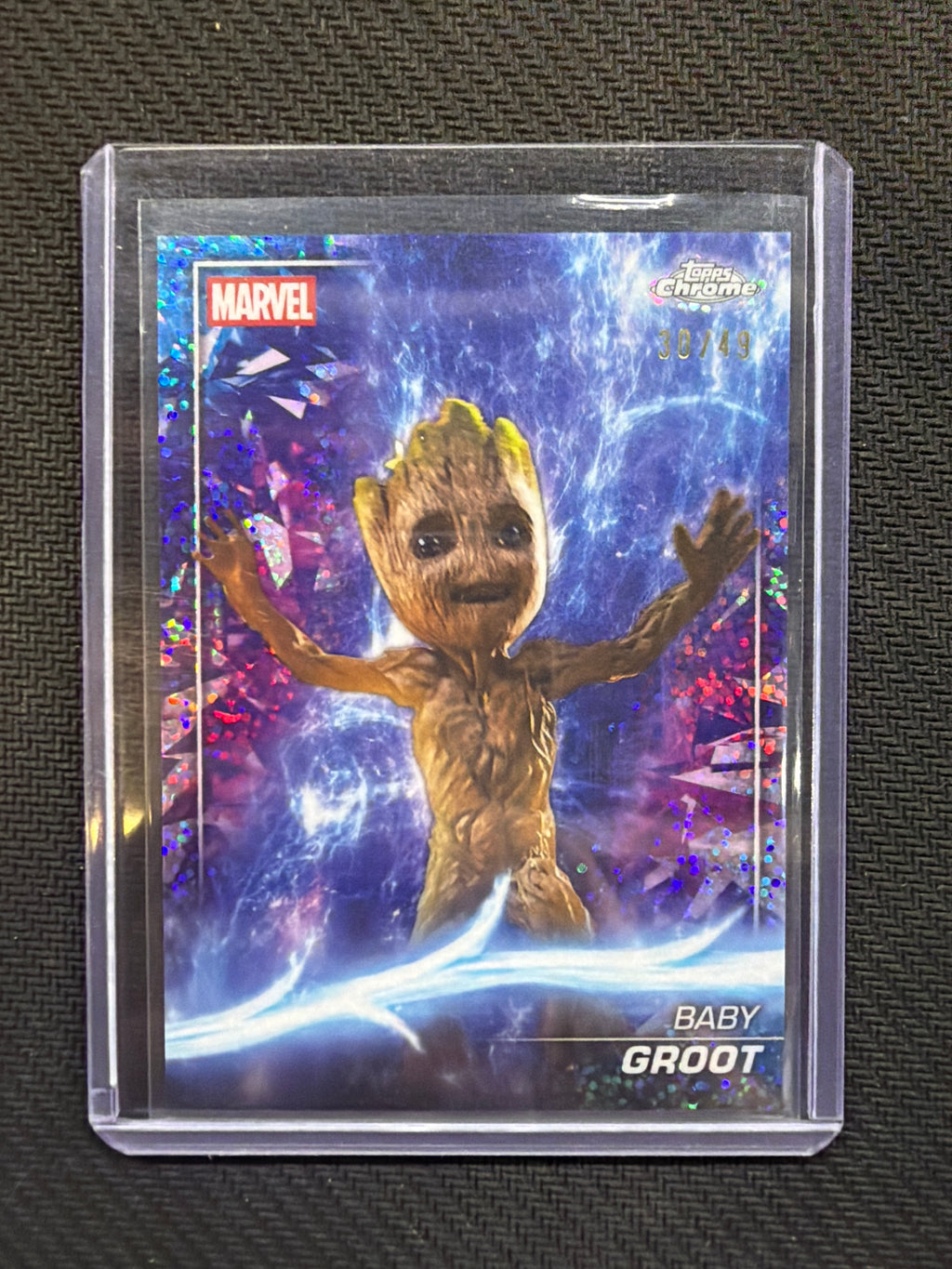 2025 Topps Chrome Marvel Baby Groot /49 Purple