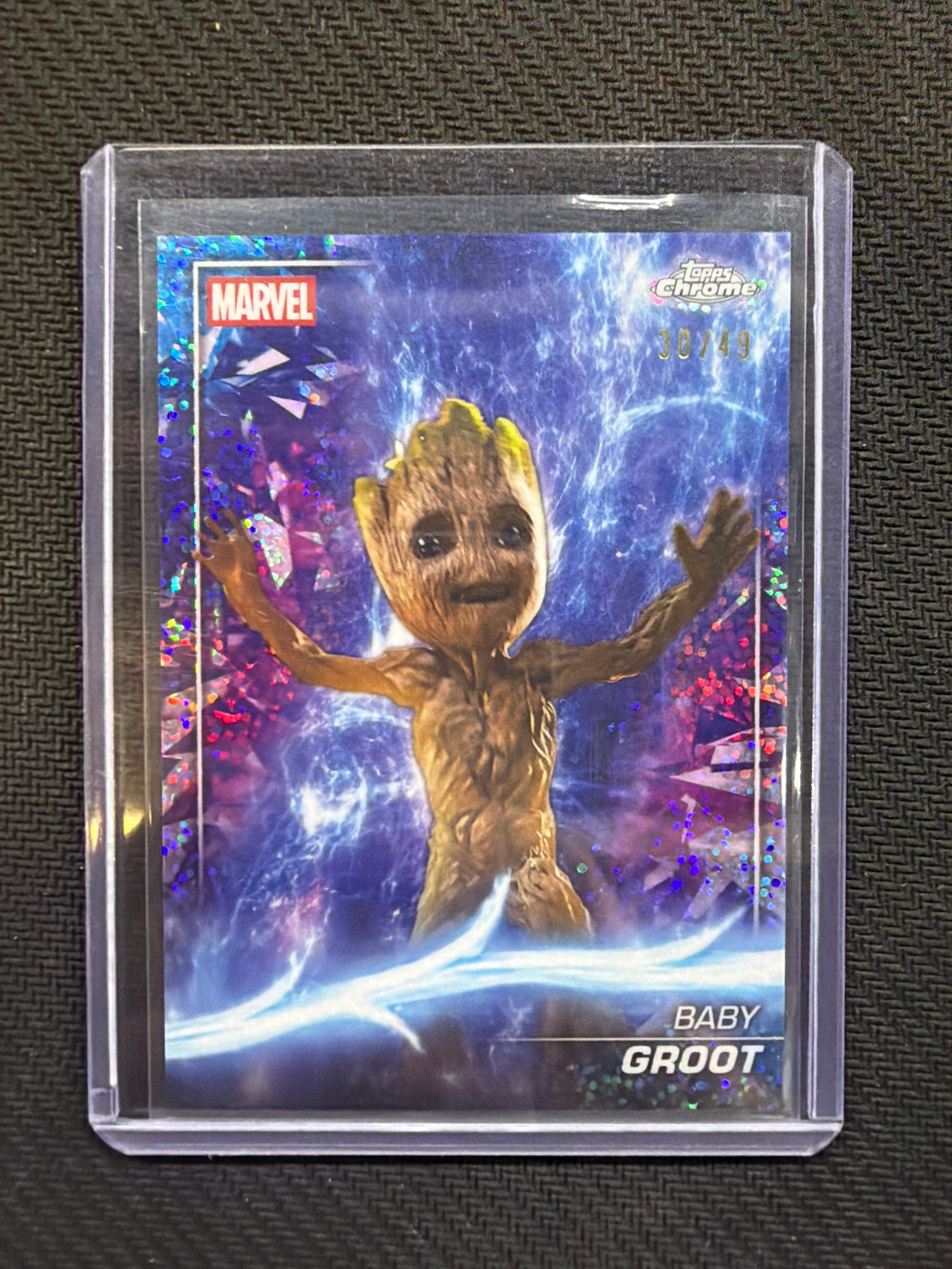 2025 Topps Chrome Marvel Baby Groot /49 Purple