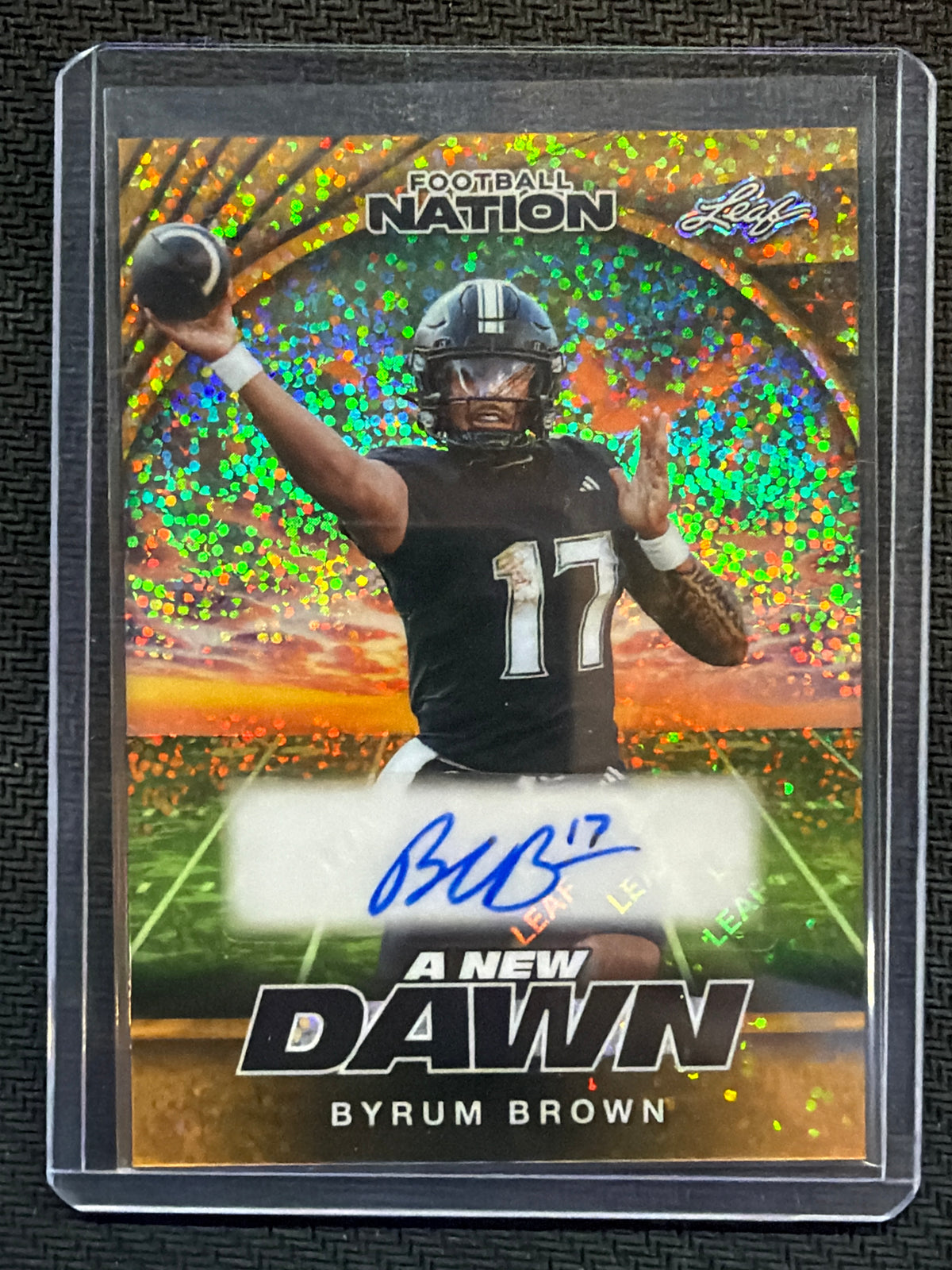 2025 Leaf A New Dawm Byrum Brown 1/1 Auto Auburn