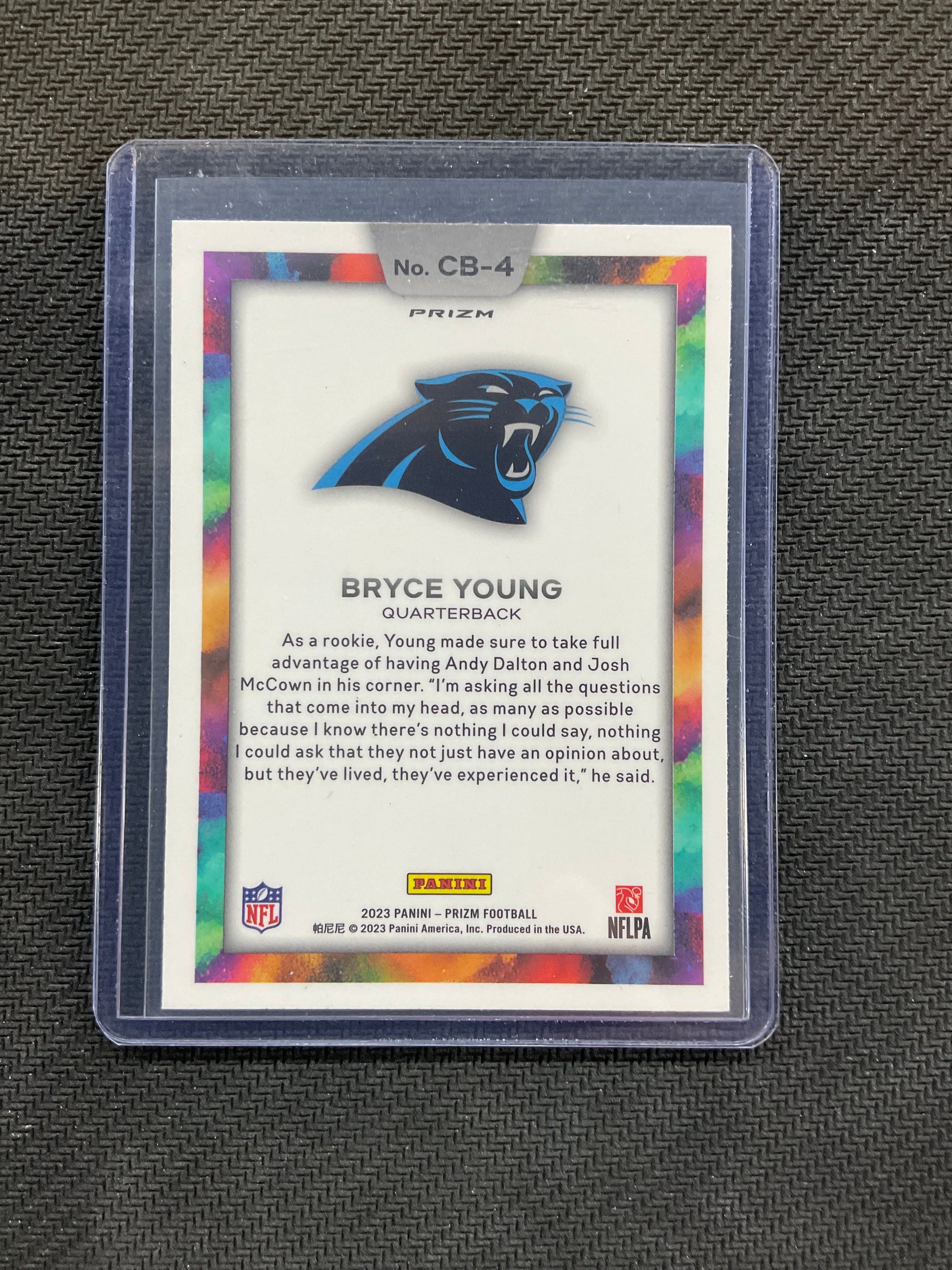 2023 Prizm Bryce Young Color Blast Panthers