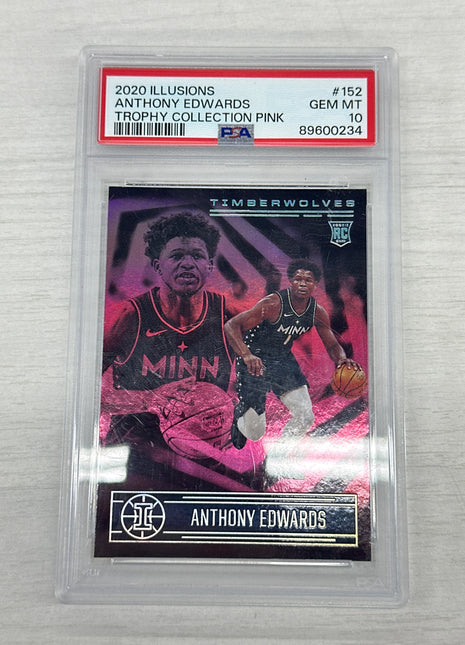 2020 Illusions Anthony Edwards Pink PSA 10 Rookie