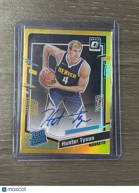 2023-24 Optic Hunter Tyson Gold Auto /10