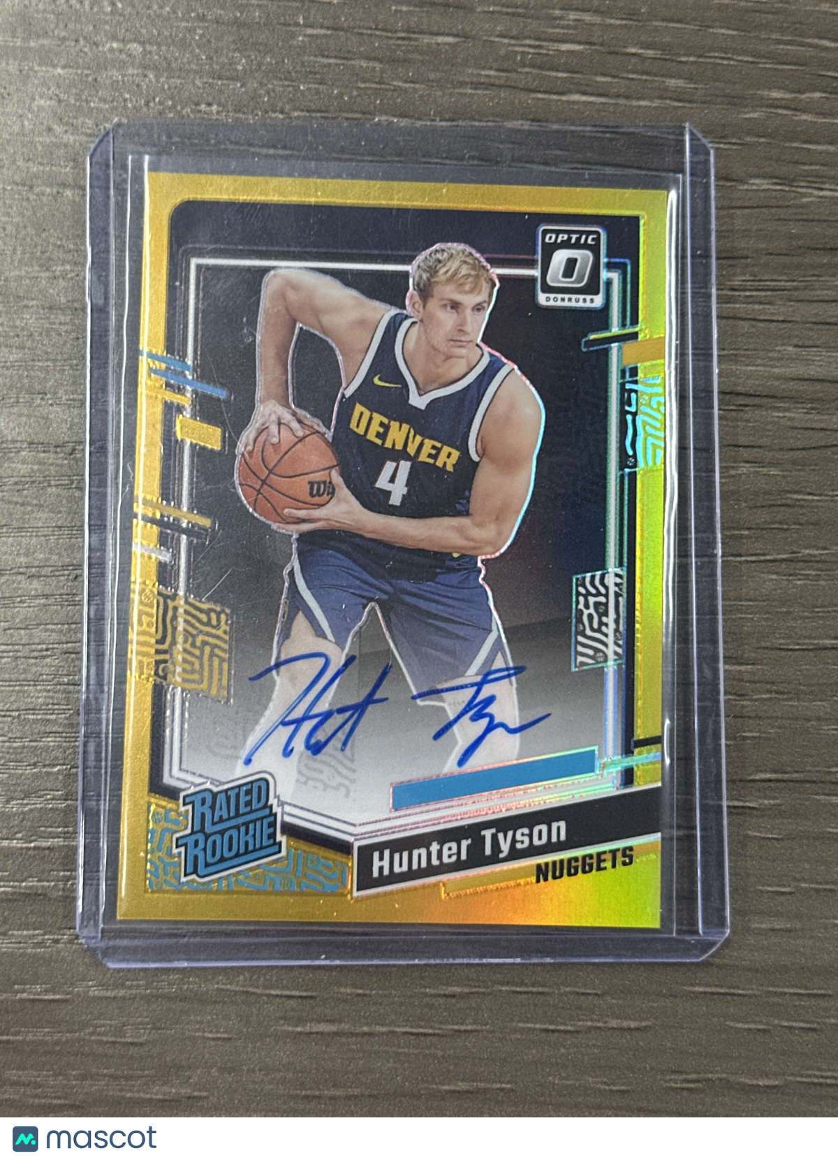 2023-24 Optic Hunter Tyson Gold Auto /10