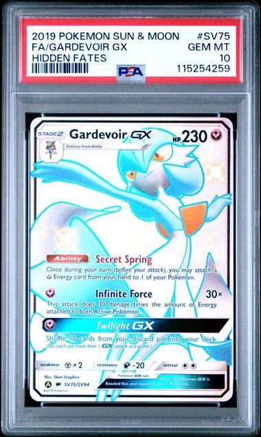 2019 Pokemon Hidden Fates Gardevoir GX PSA 10