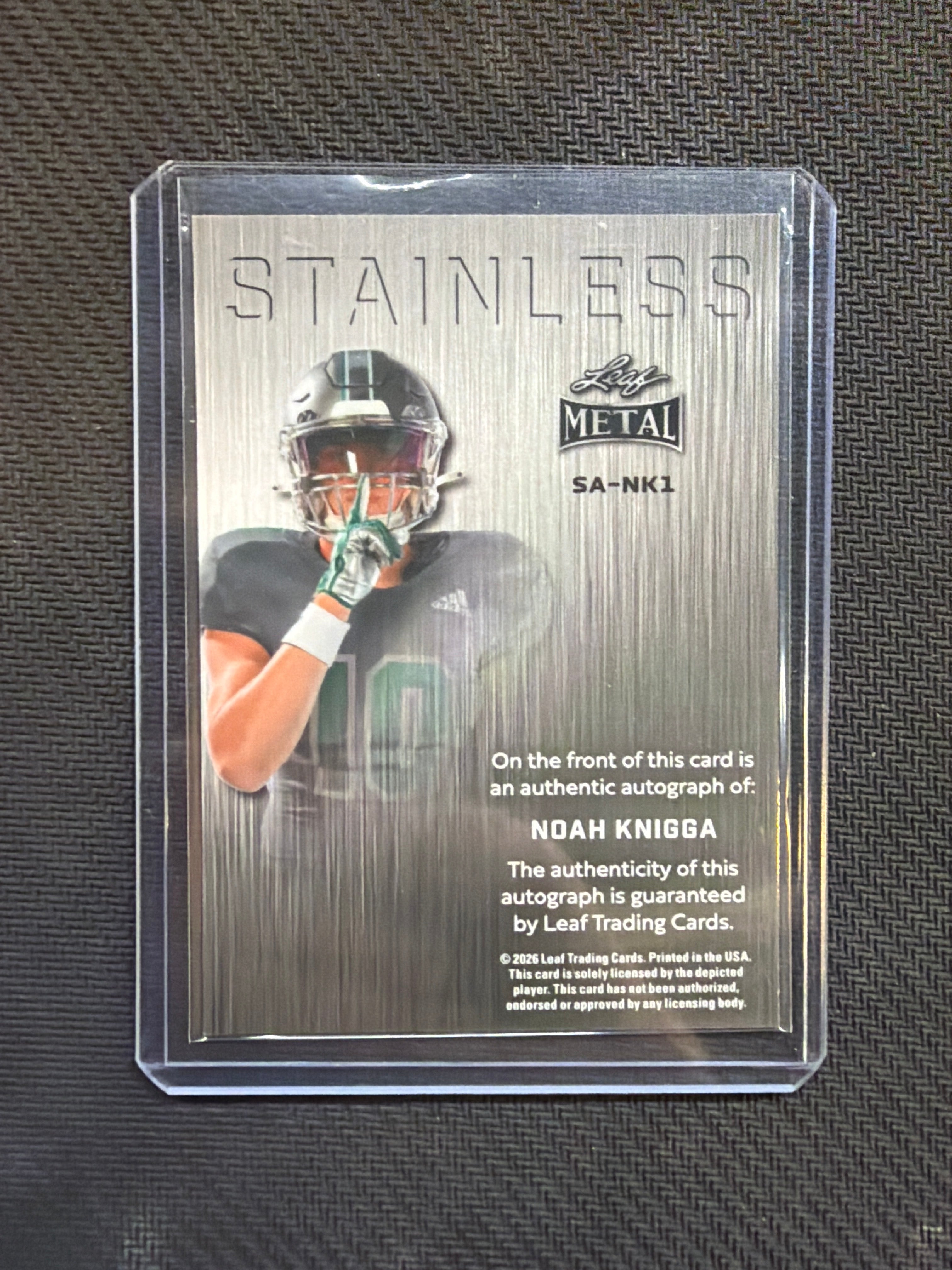 2026 Leaf Metal Noah Knigga Auto 1/1