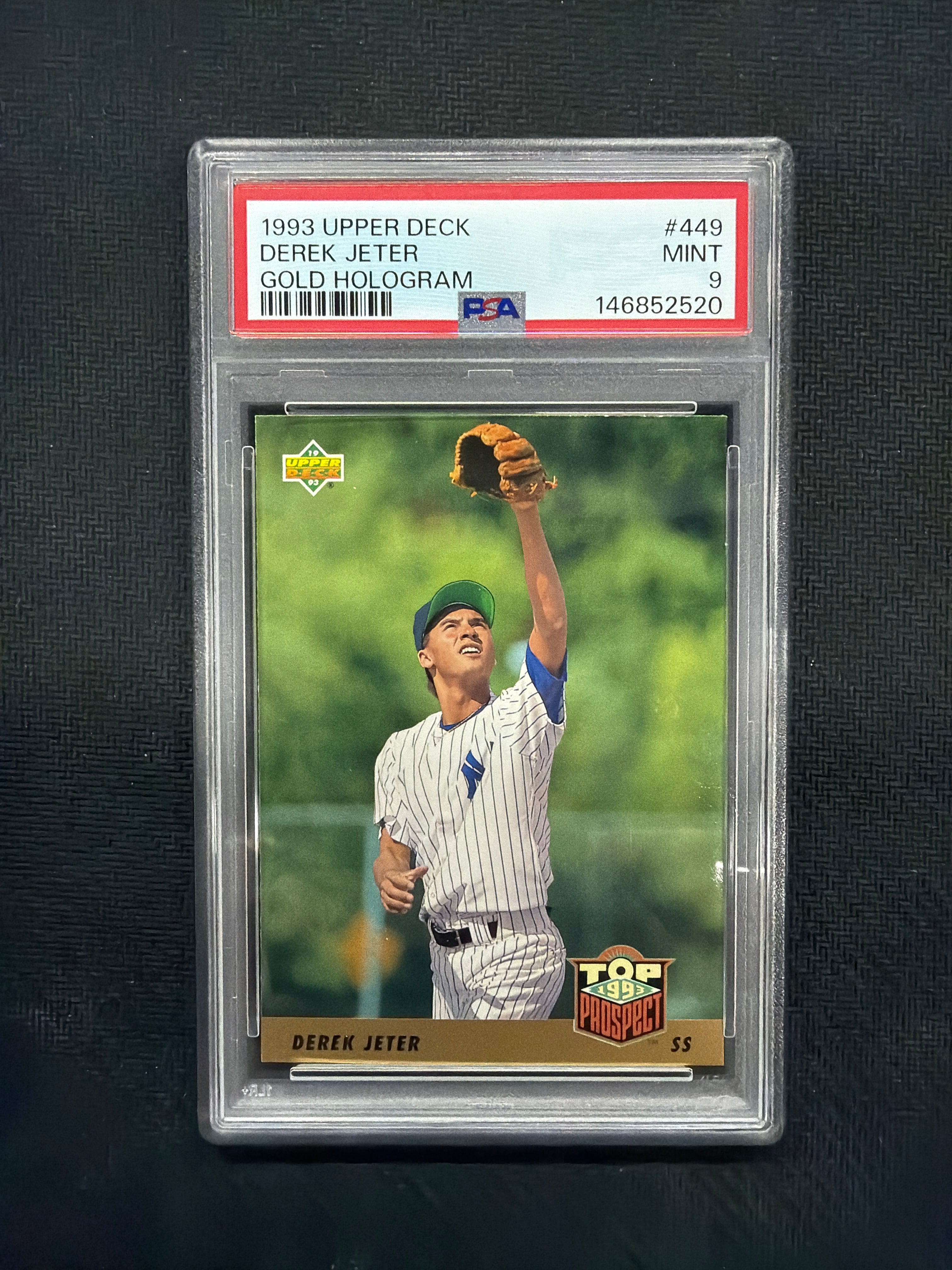 1993 Upper Deck Derek Jeter Gold Hologram Rookie PSA 9 Yankees