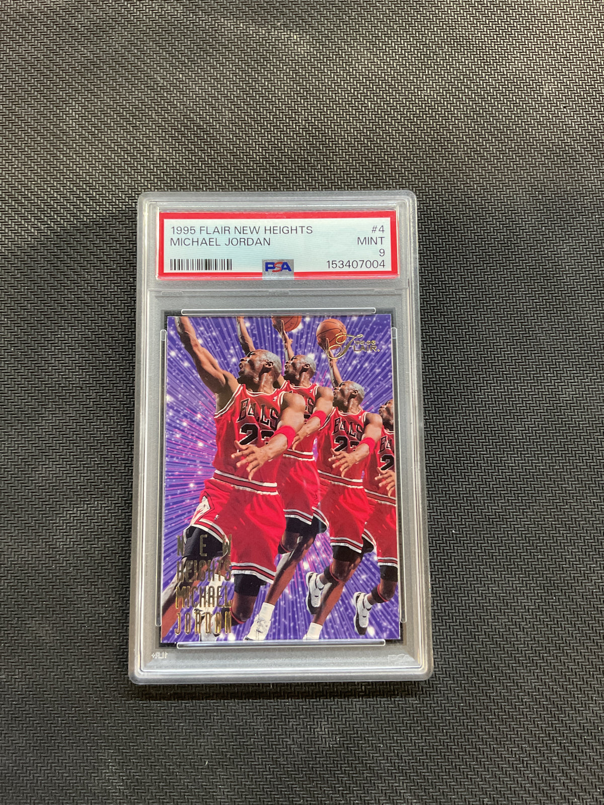 1995 Flair New Heights Michael Jordan PSA 9 Bulls