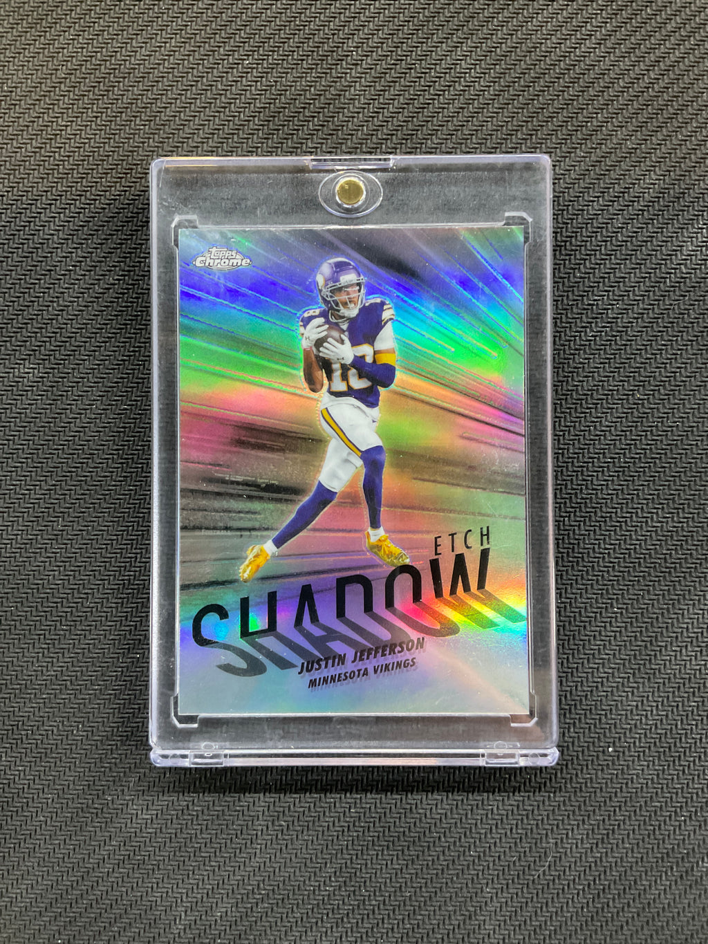 2025 Topps Chrome Justin Jefferson Shadow Etch Case Hit