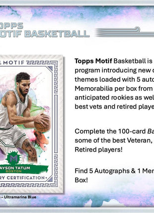 23/24 TOPPS MOTIF BASKETBALL HOBBY