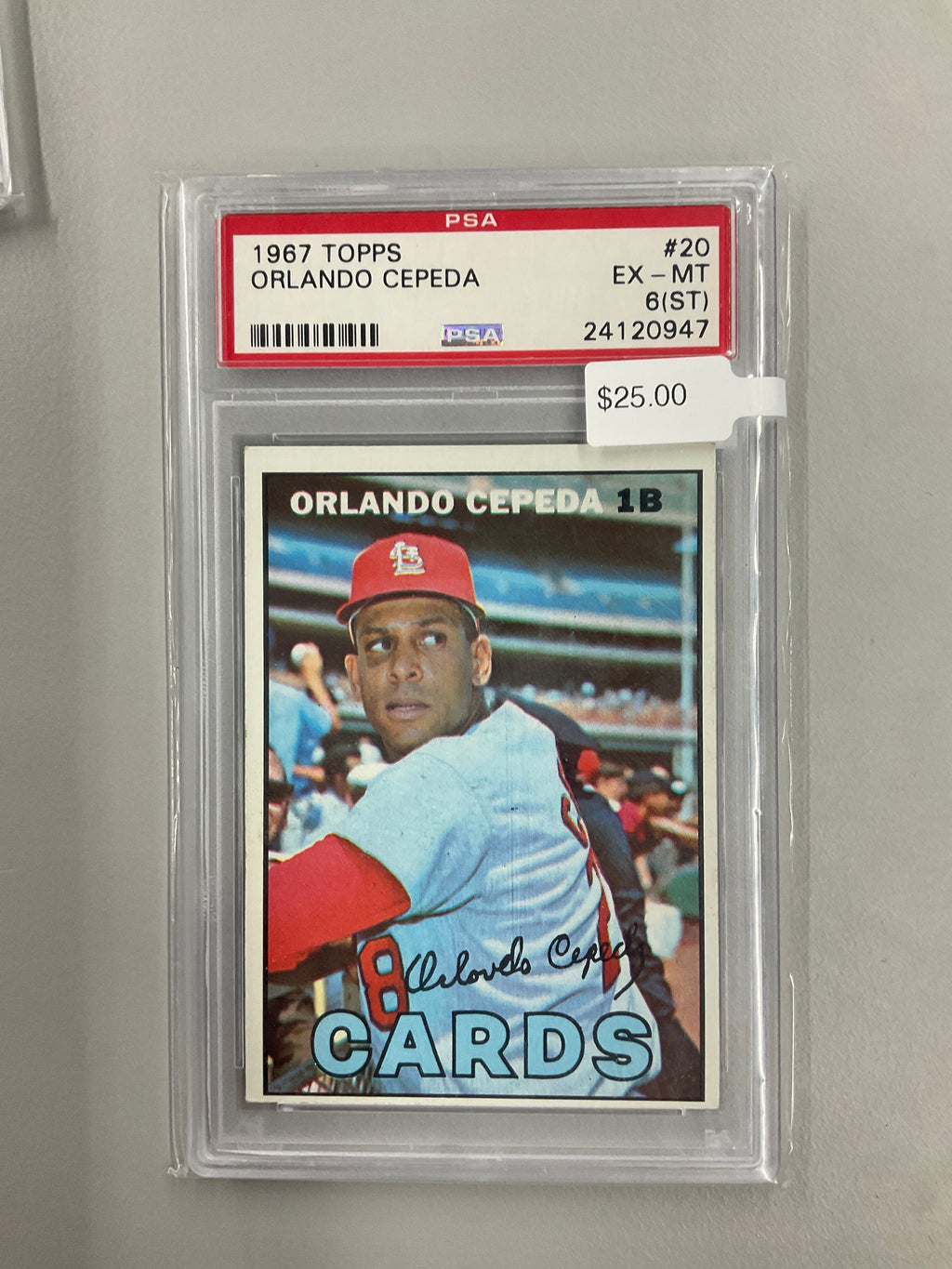 1967 Topps Orlando Cepeda #20 PSA 6