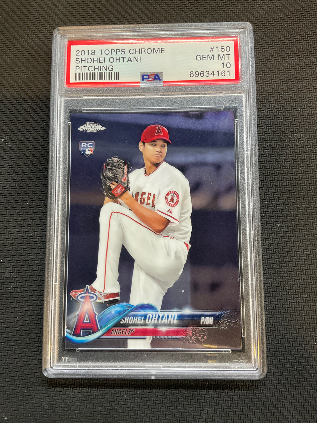 2018 Topps Chrome Shohei Ohtani #150 Pitching PSA 10 Rookie