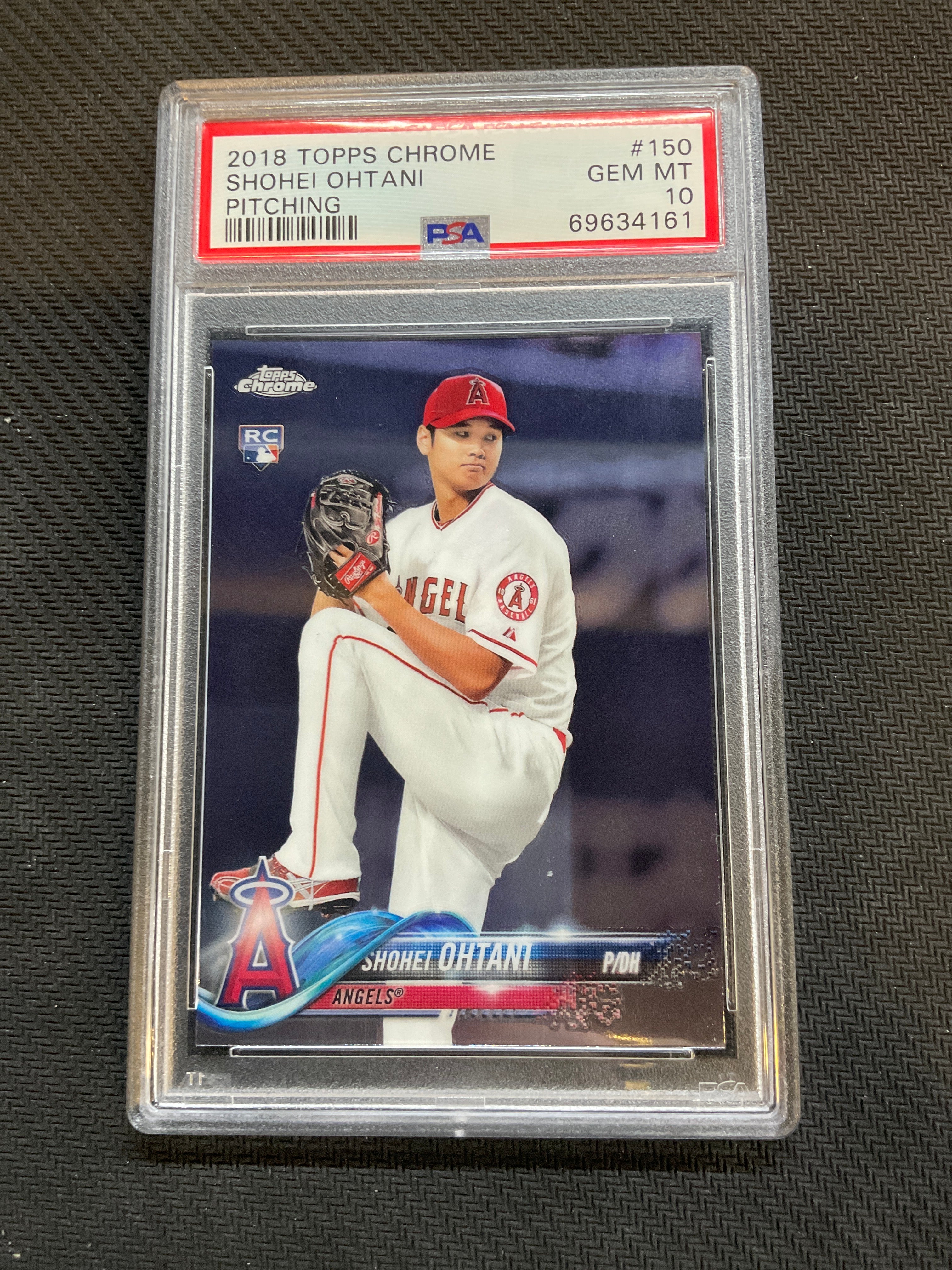 2018 Topps Chrome Shohei Ohtani #150 Pitching PSA 10 Rookie