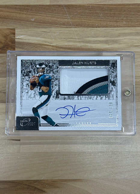 2020 One Jalen Hurts Patch Auto /149 Rookie RPA Eagles