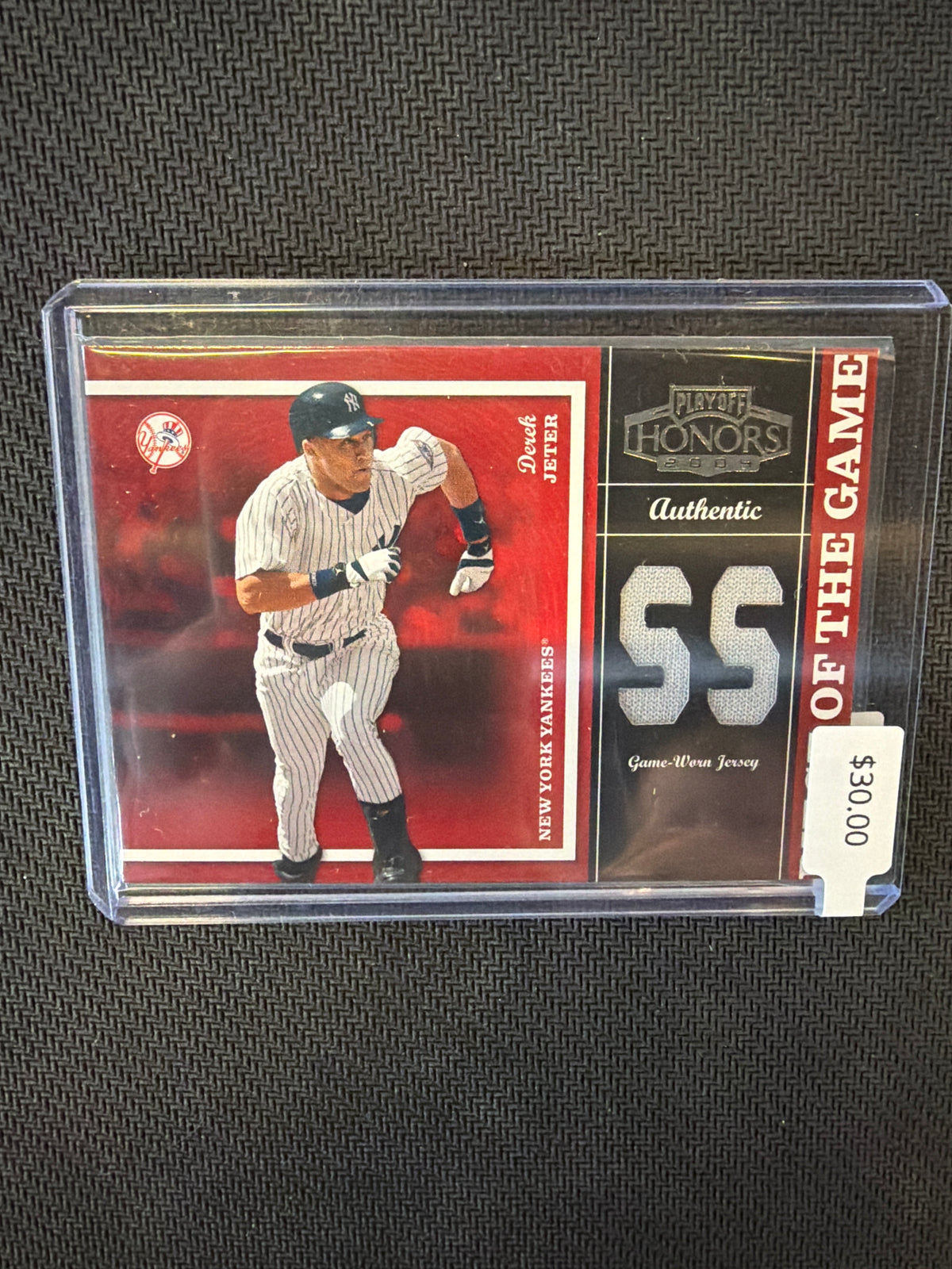 2004 Donruss Playoff Derek Jeter #PG-8 Piece Of The Game /50 GAME WORN