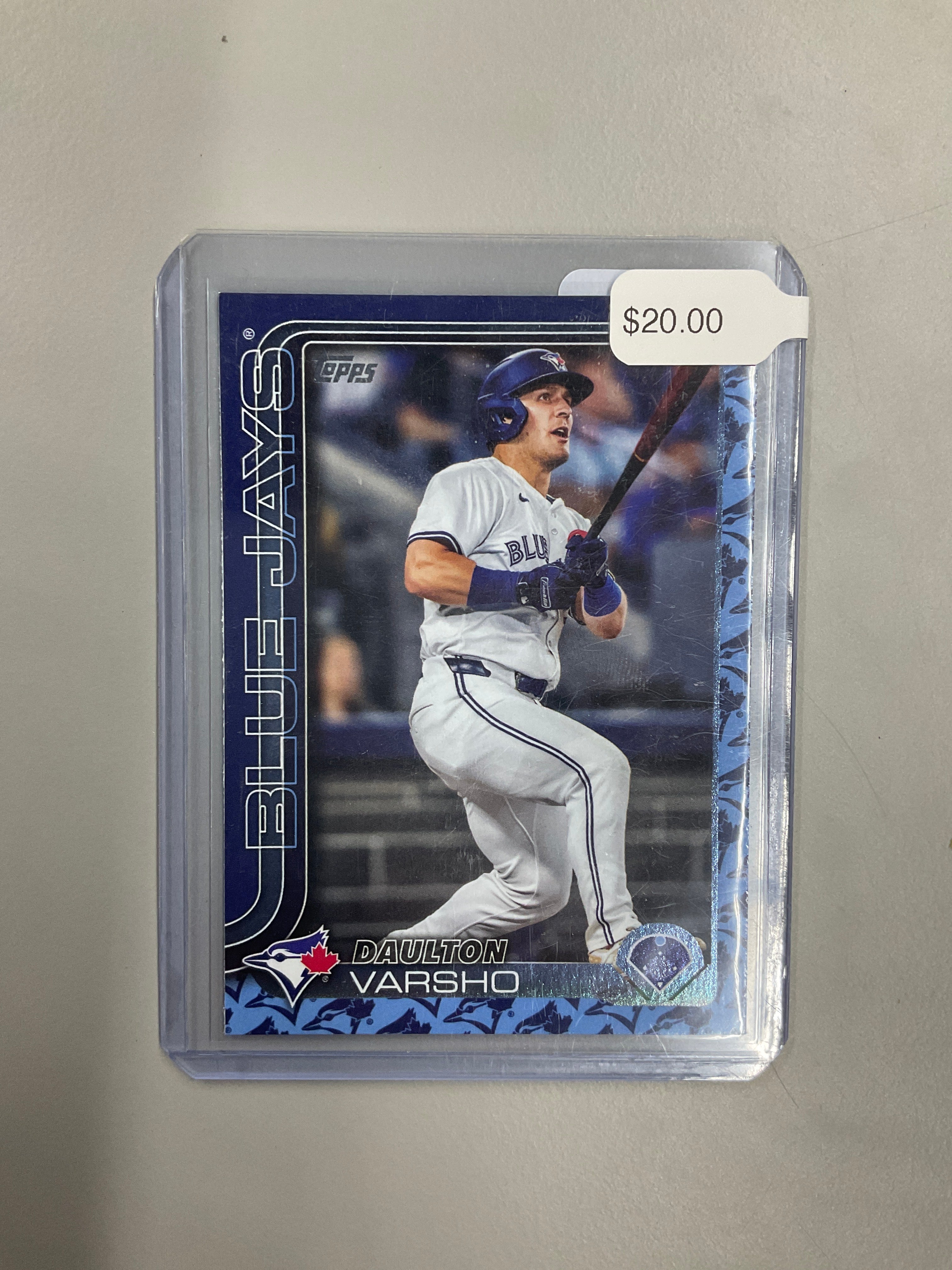 2025 Topps Daulton Varsho Team Logo Blue Border