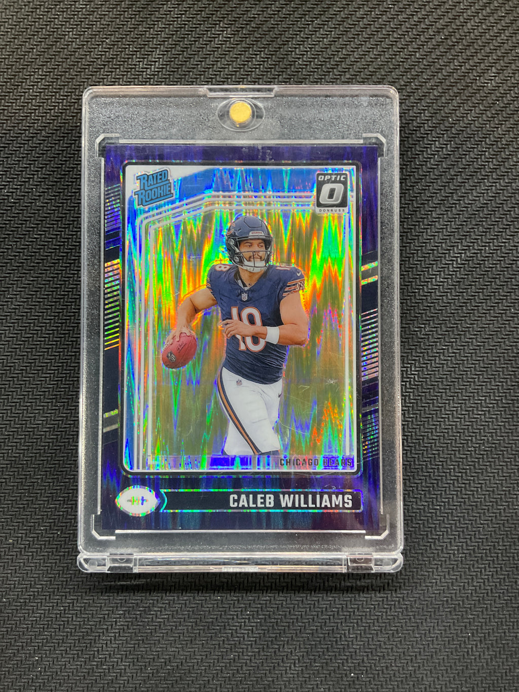 2024 Donruss Optic Caleb Williams Purple Shock Rookie #201