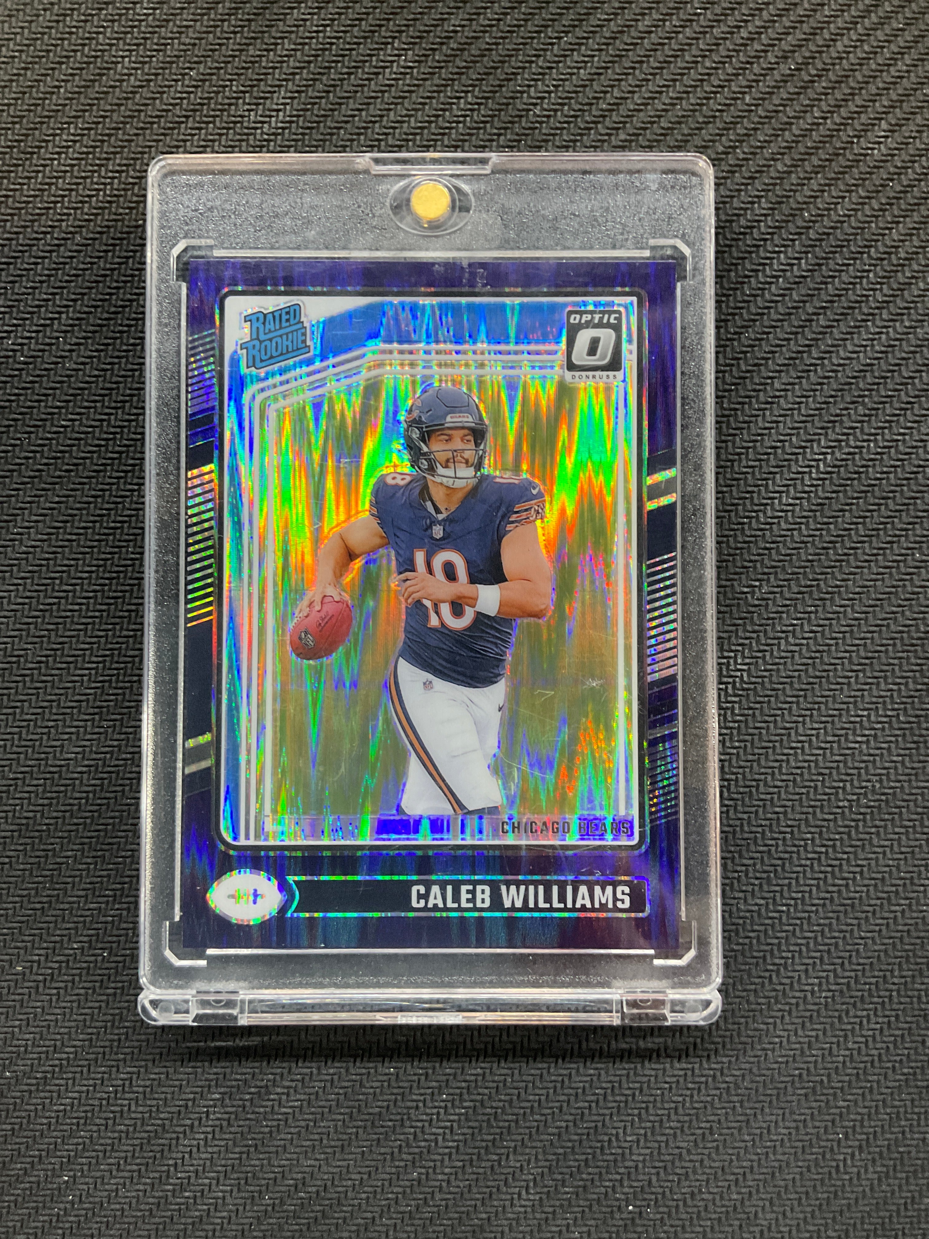 2024 Donruss Optic Caleb Williams Purple Shock Rookie #201