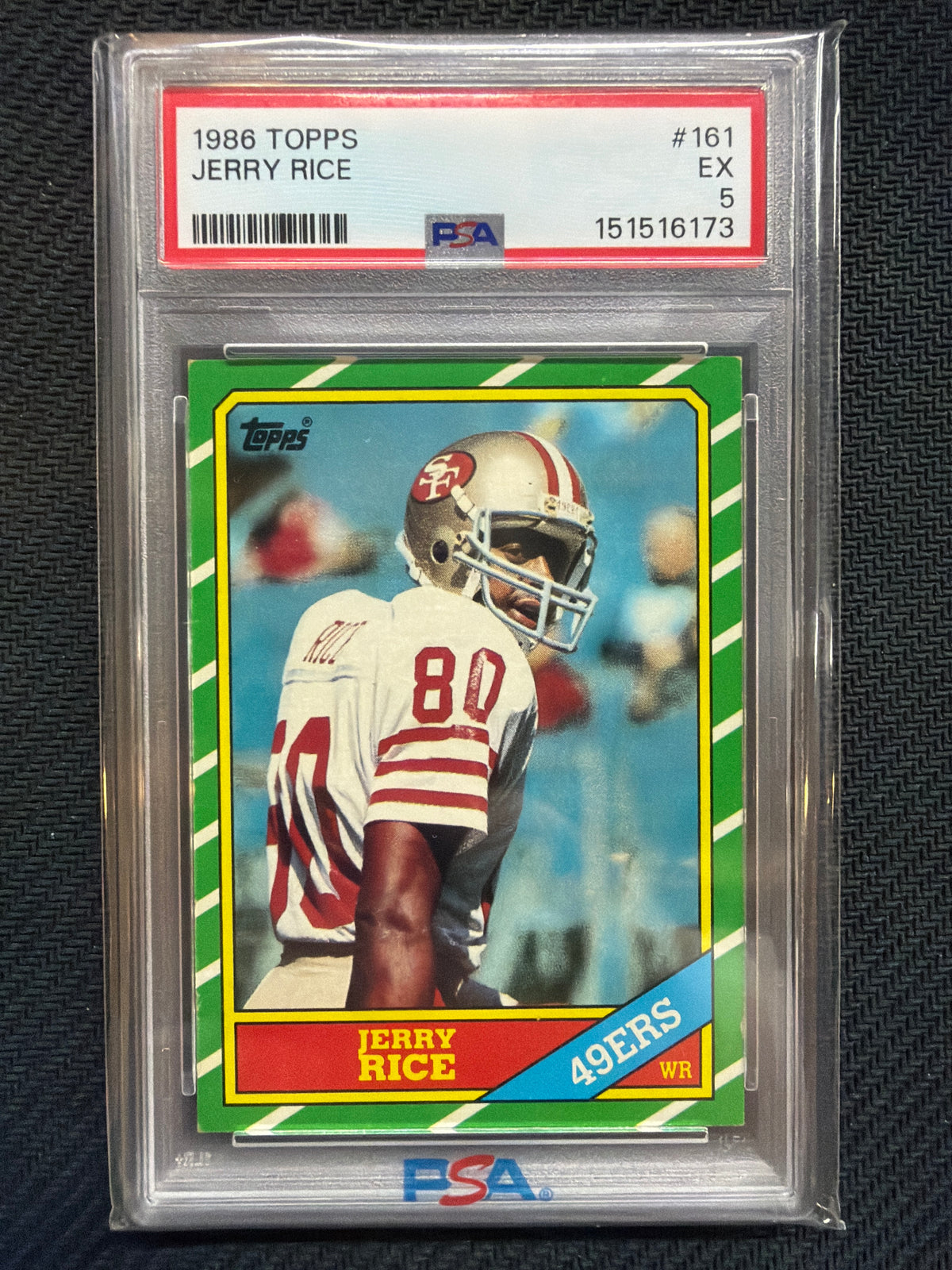 1986 Topps Jerry Rice #161 PSA 5 49ers