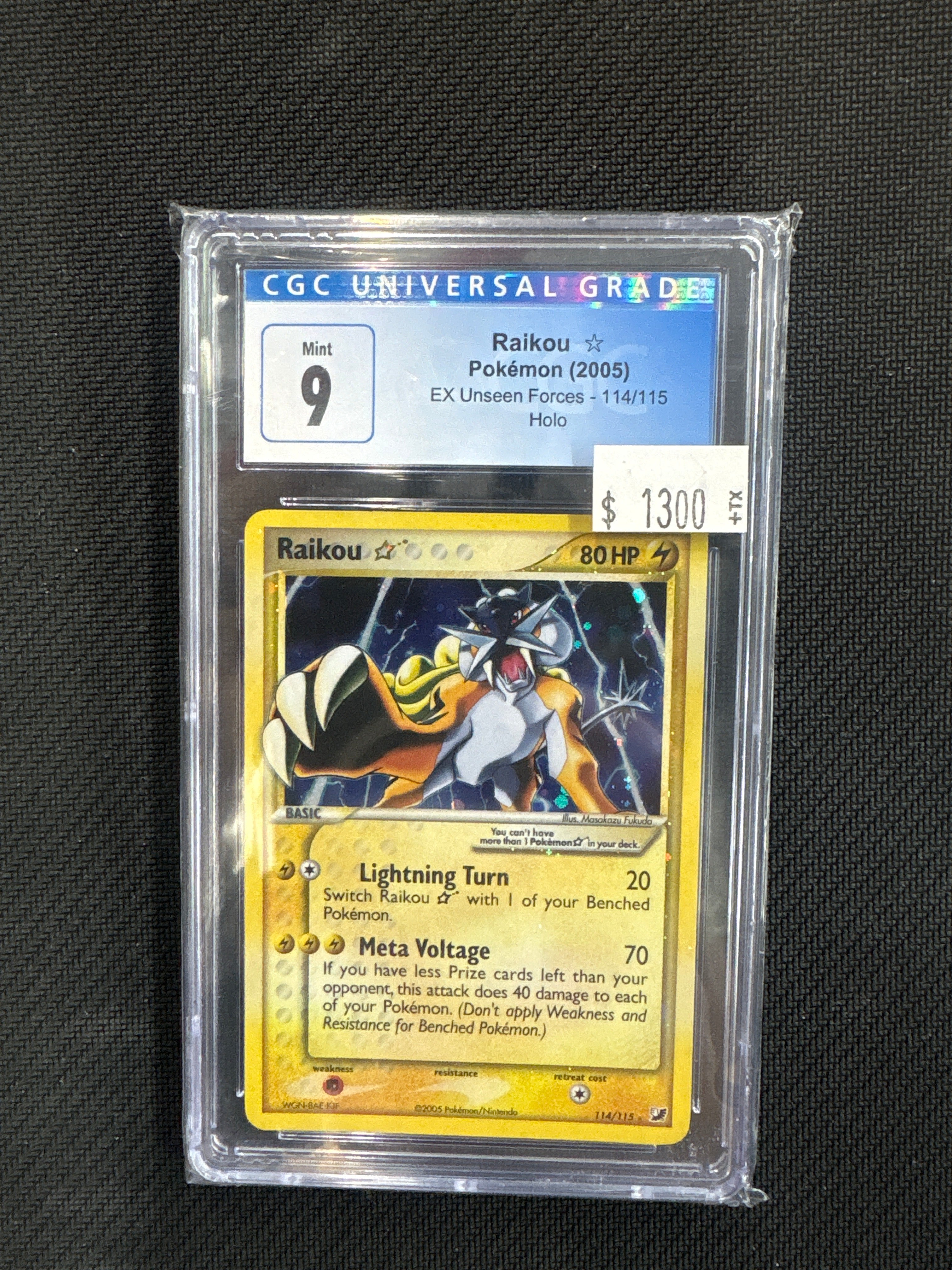 2005 Raikou Gold Star 114 CGC 9