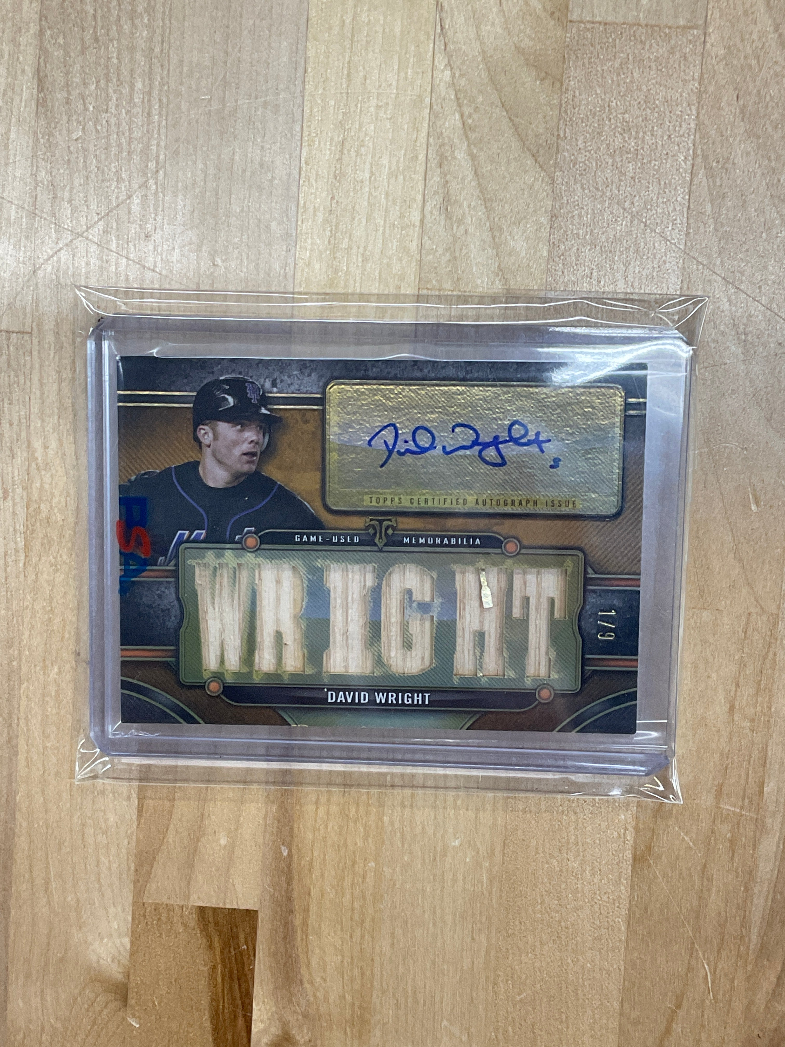 2024 Topps Triple Threads David Wright Patch Bat Auto /9