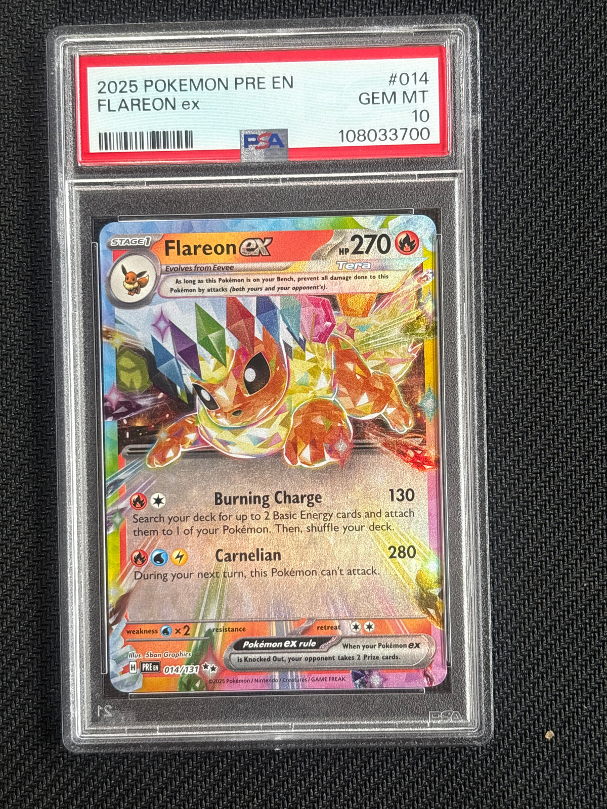 2025 Flareon ex 014 PSA 10