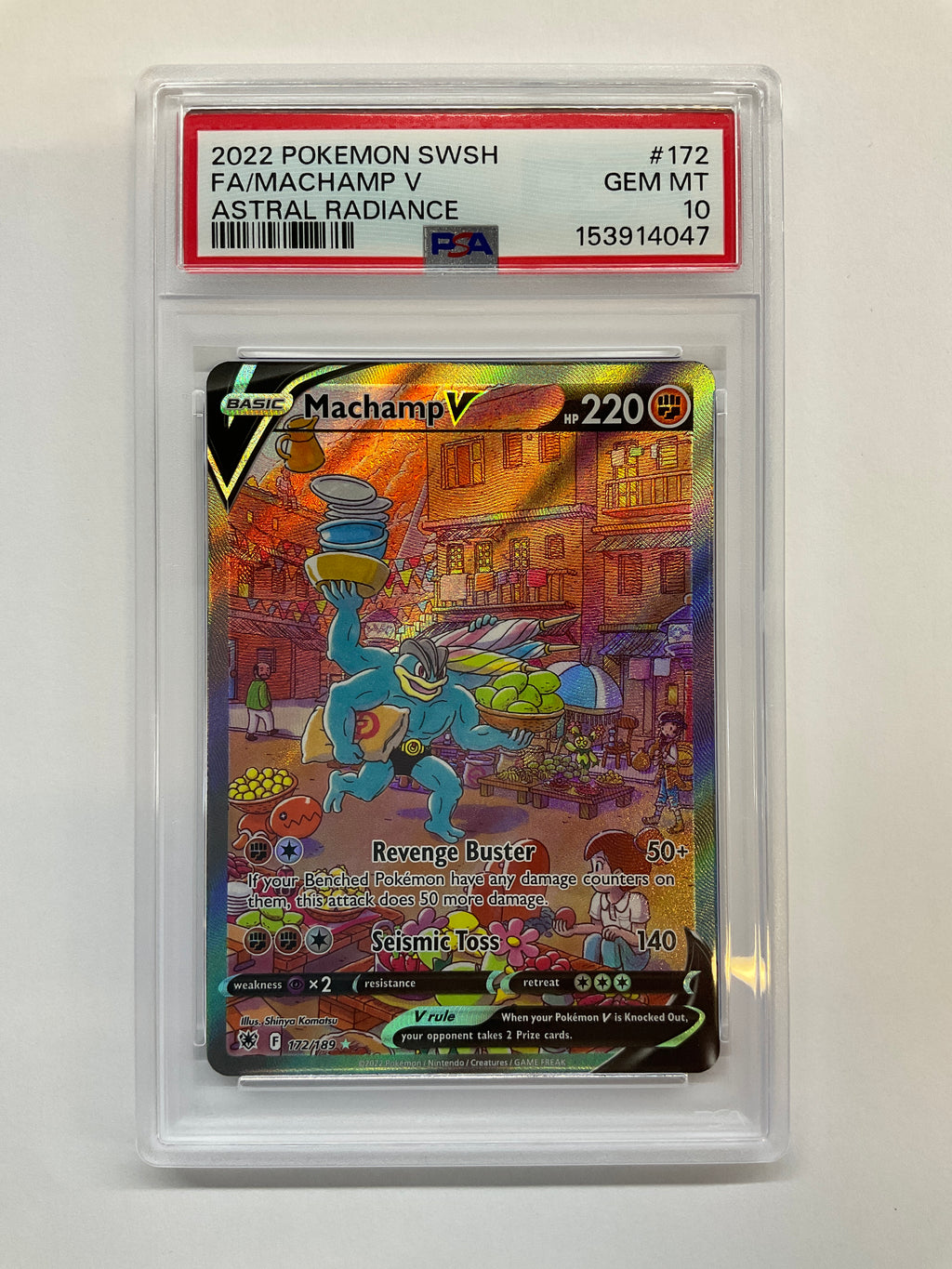 2022 Pokemon Astral Radiance Machamp V 172 PSA 10