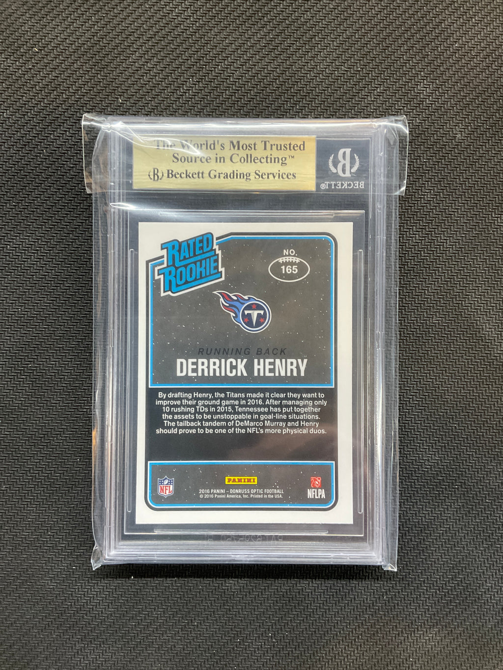 2016 Donruss Optic Derrick Henry Rookie Pink BGS 9.5