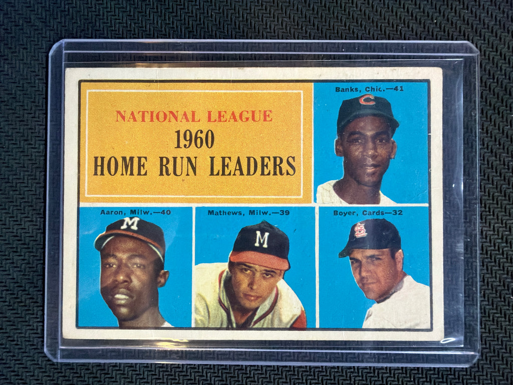1961 Topps NL Home Run Leaders #43