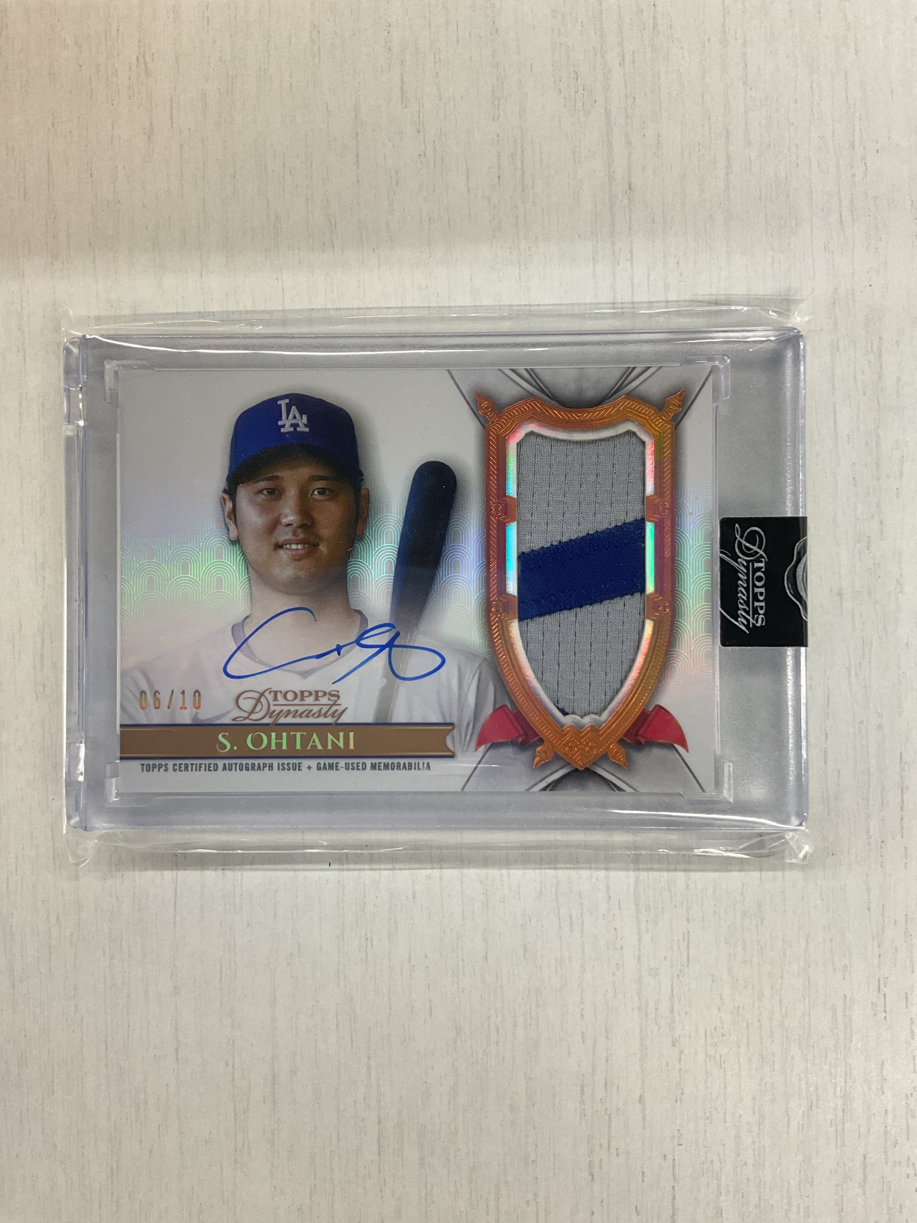 2024 Topps Dynasty Shohei Ohtani Patch Auto /10 Game Used