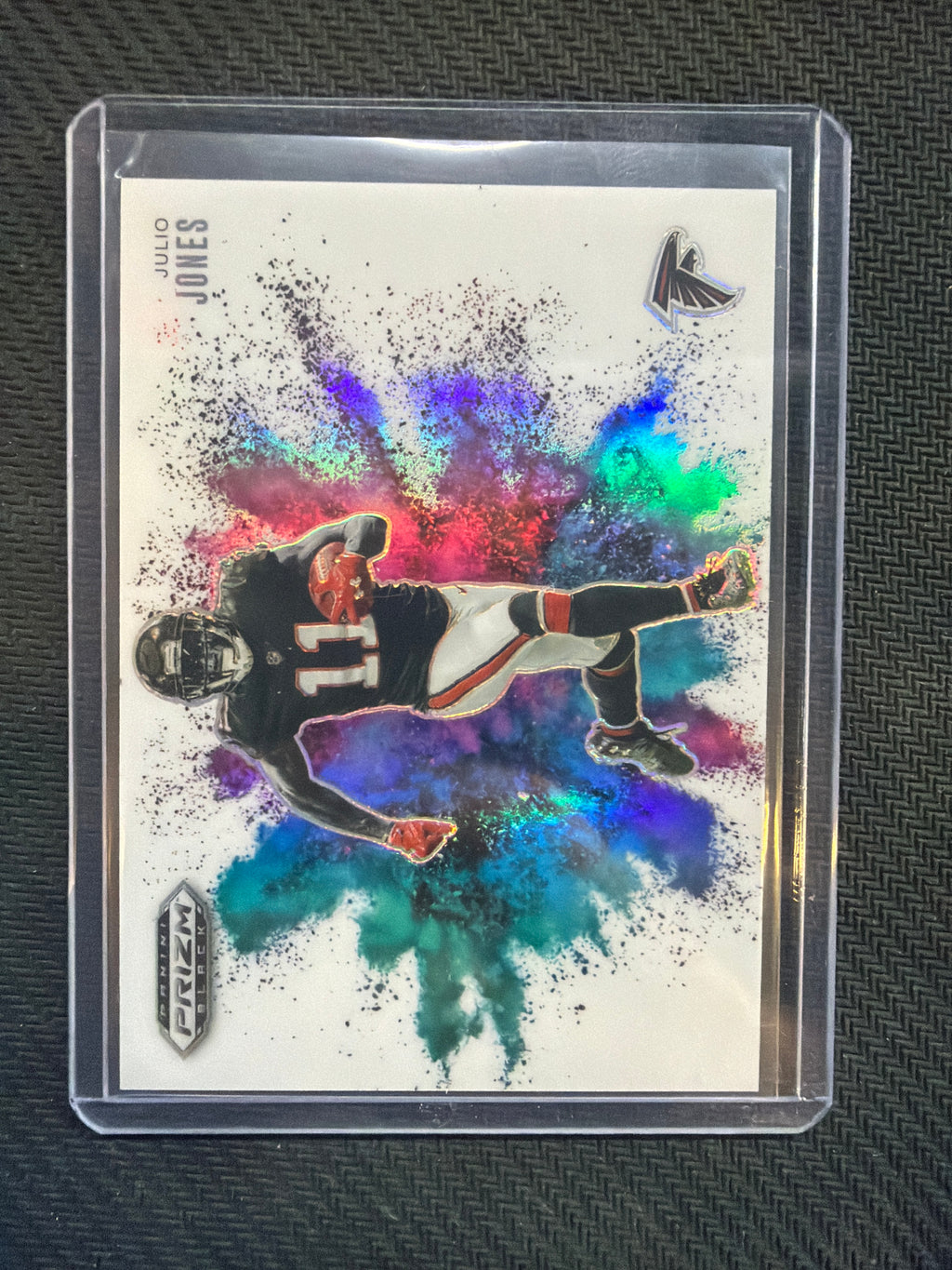 2025 Panini Prizm Black Julio Jones Color Blast #21 SSP Flacons