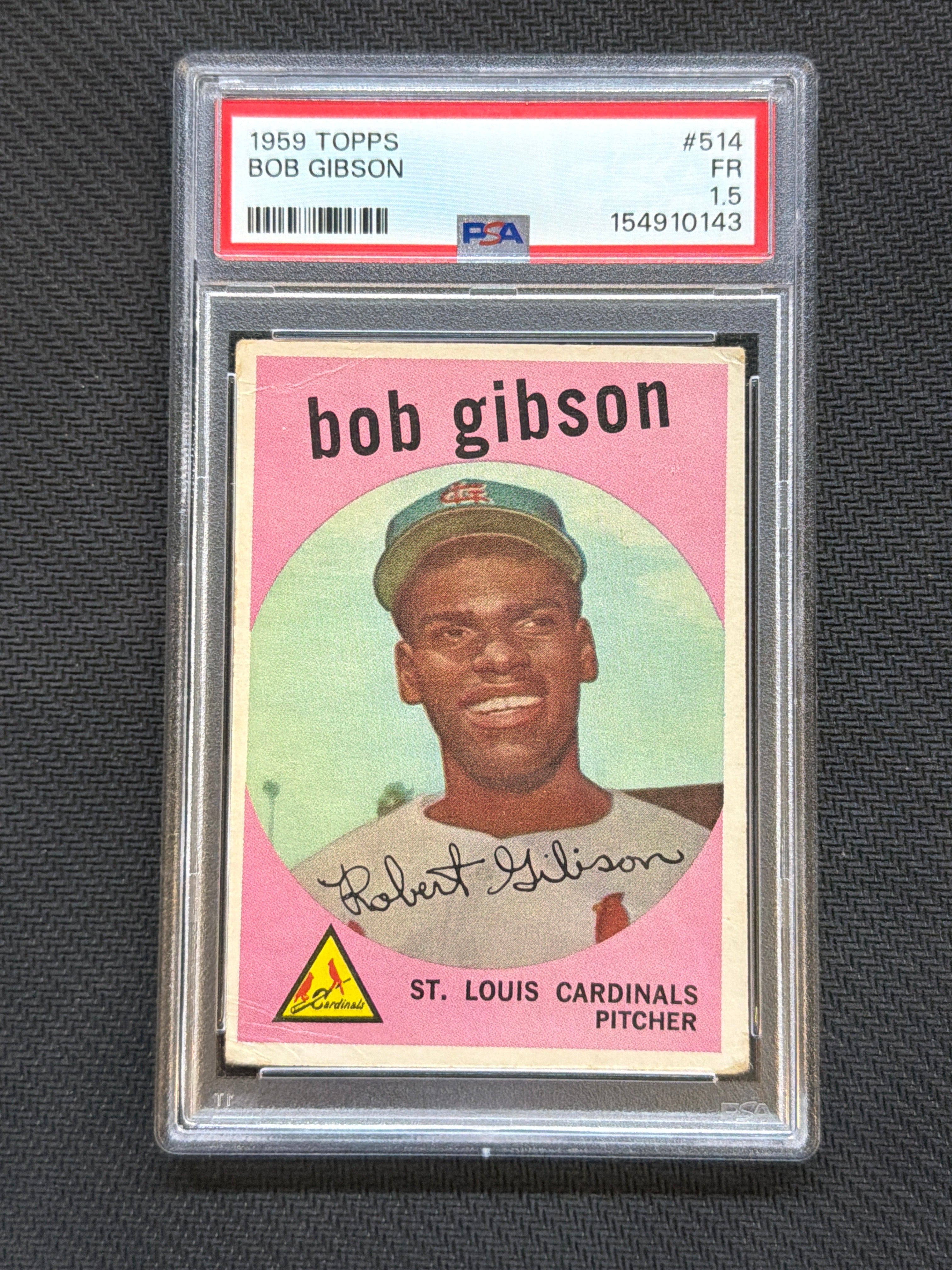 1959 Topps Bob Gibson #514 Rookie PSA 1.5 143