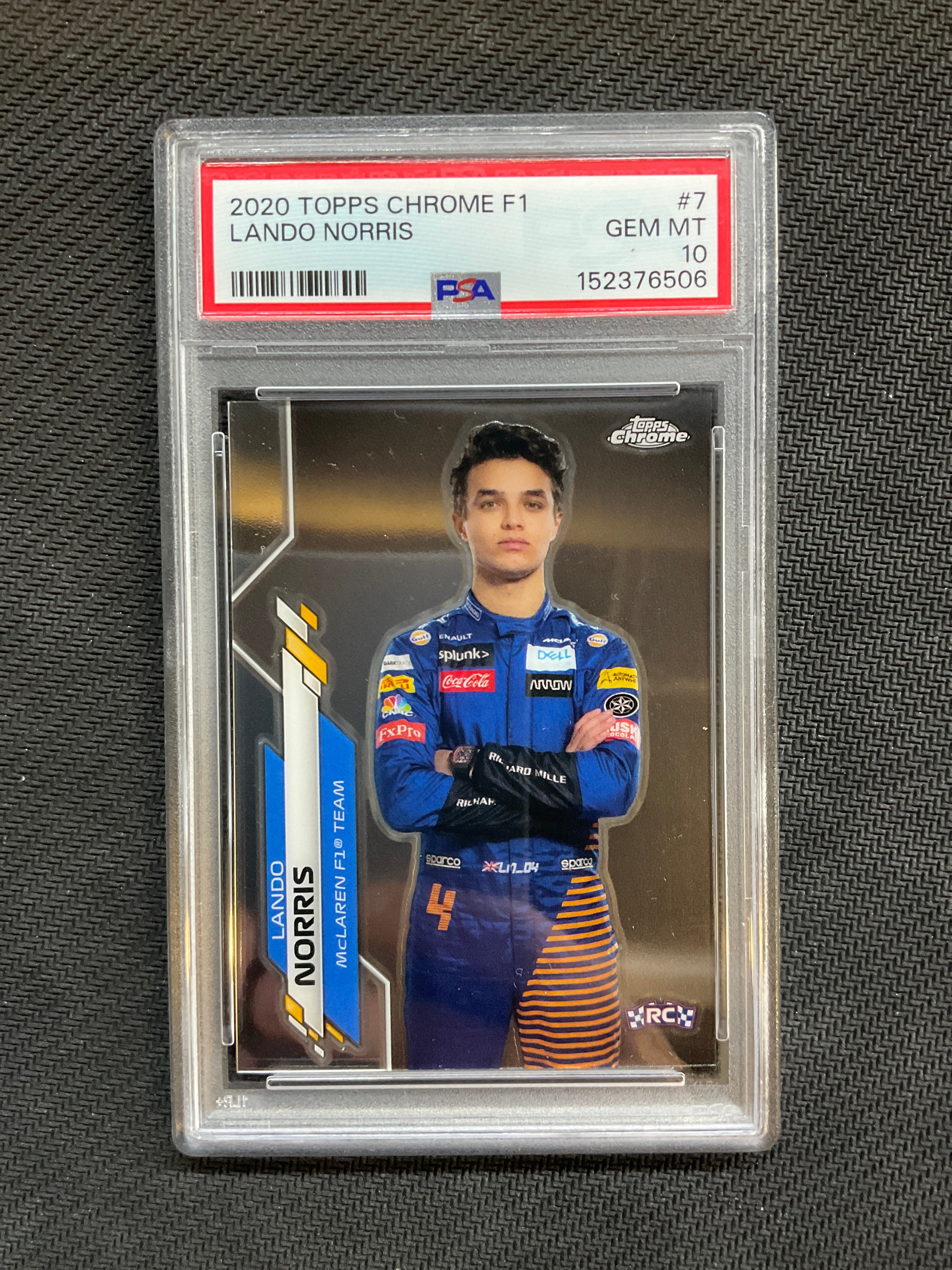 2020 Topps Chorme F1 Lando Norris #7 Rookie PSA 10 506